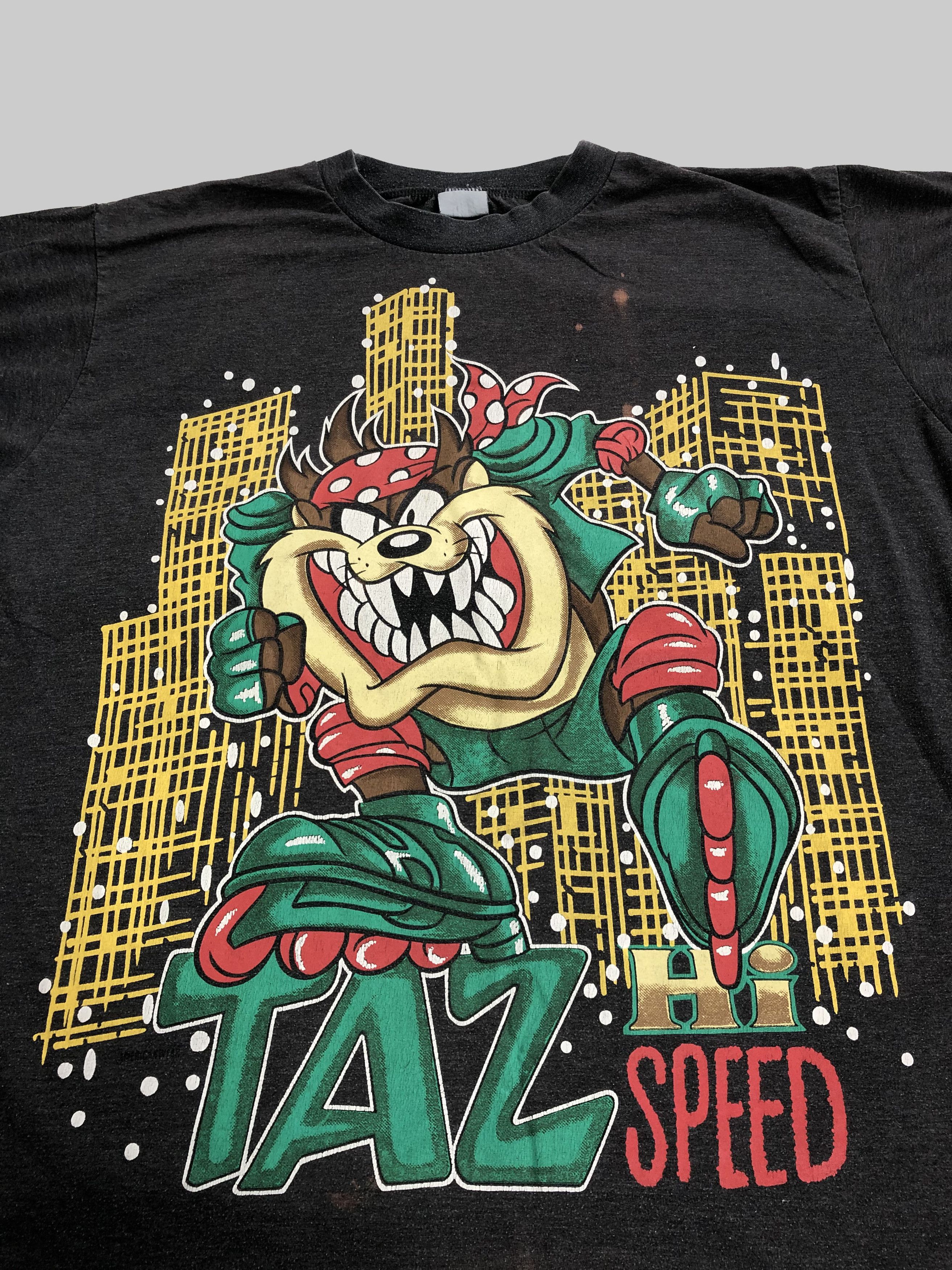 Cartoon Network Vintage 90s Taz Tazmanian Devil Speed (Space Jam King Lion) Size US L / EU 52-54 / 3 - 3 Thumbnail