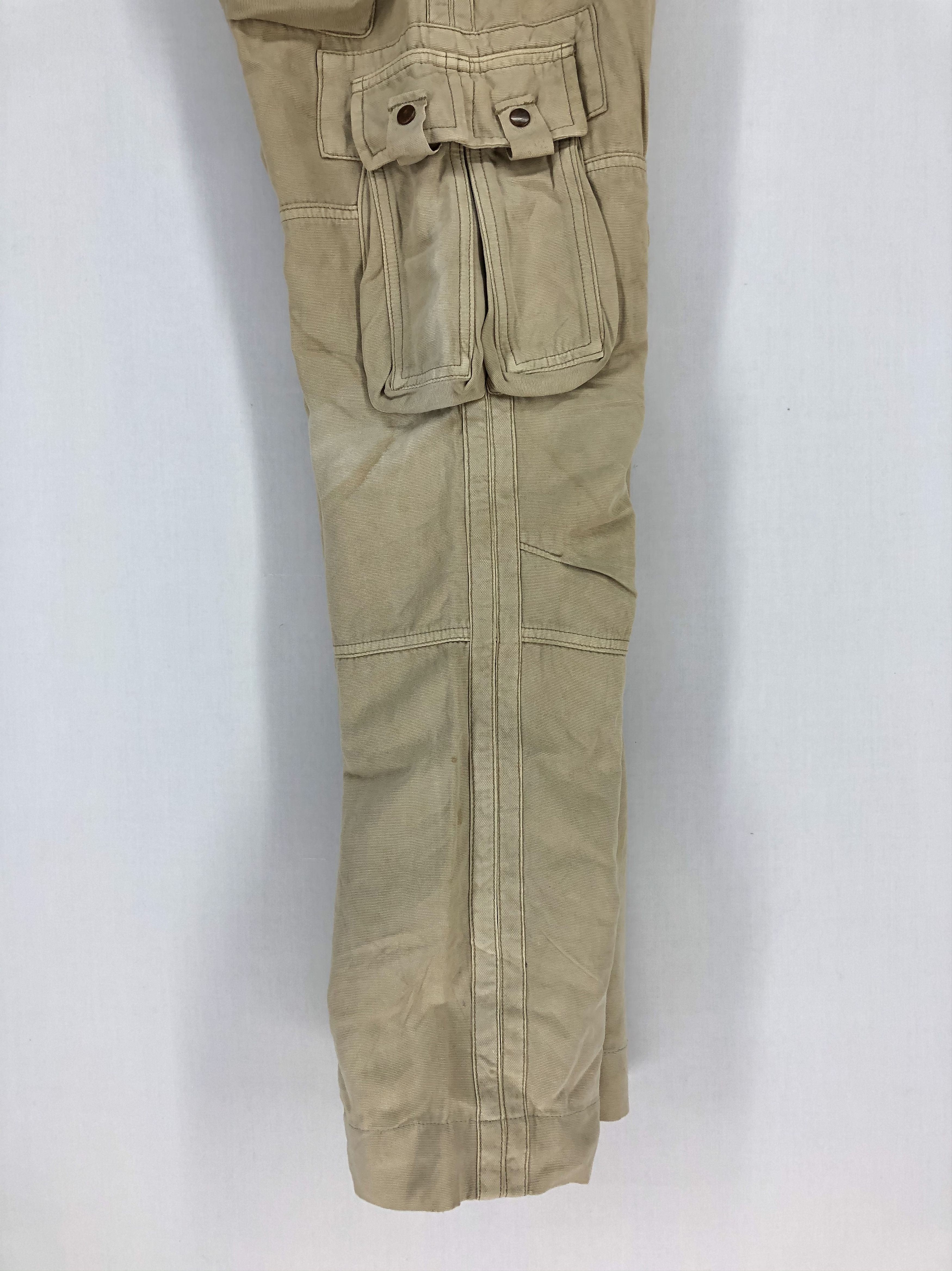 Japanese Brand × StraightFaded MINA MULTIPOCKET TACTICAL UTILITY CARGO PANTS Size US 29 - 15 Thumbnail