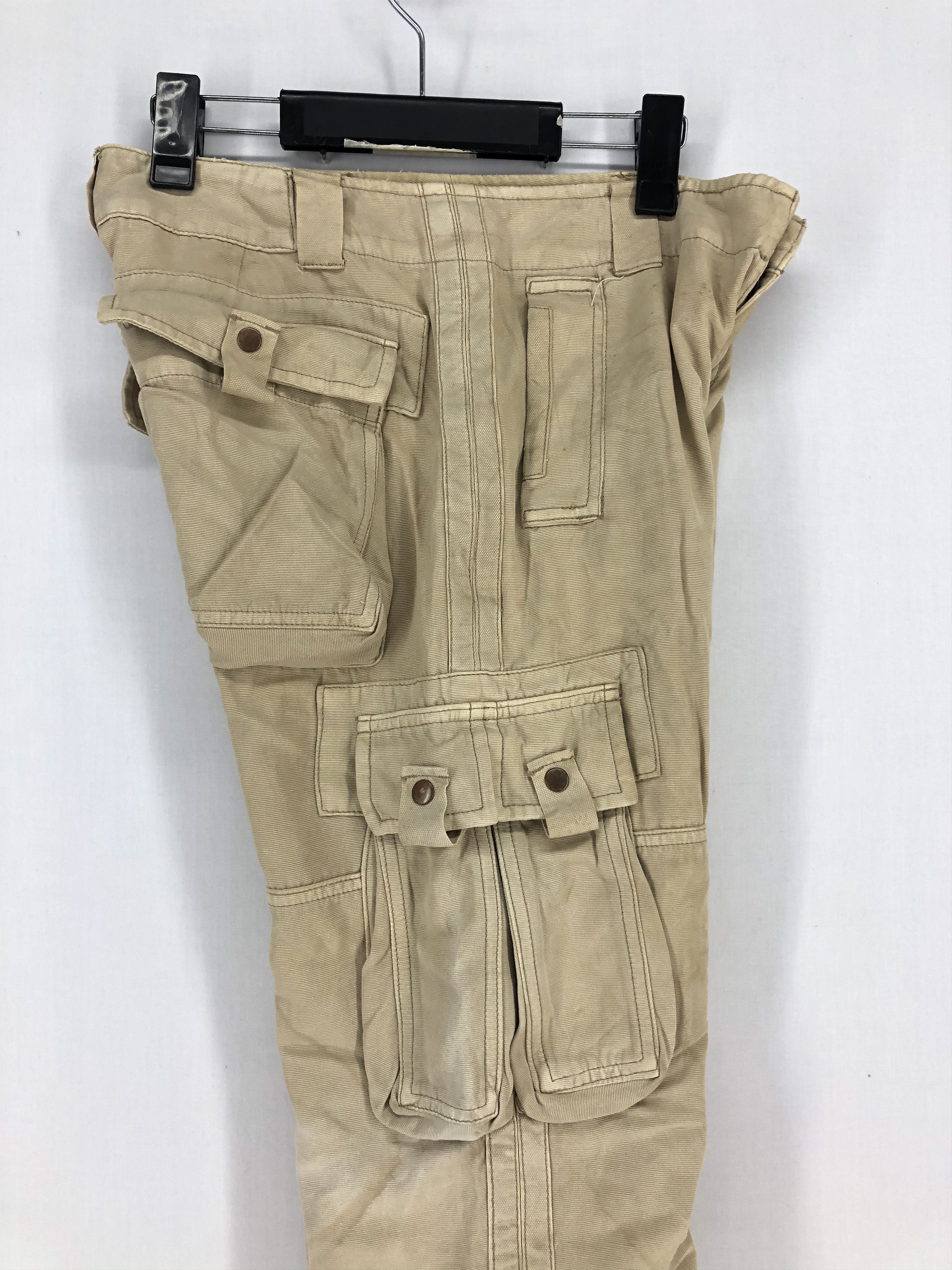 Japanese Brand × StraightFaded MINA MULTIPOCKET TACTICAL UTILITY CARGO PANTS Size US 29 - 14 Thumbnail