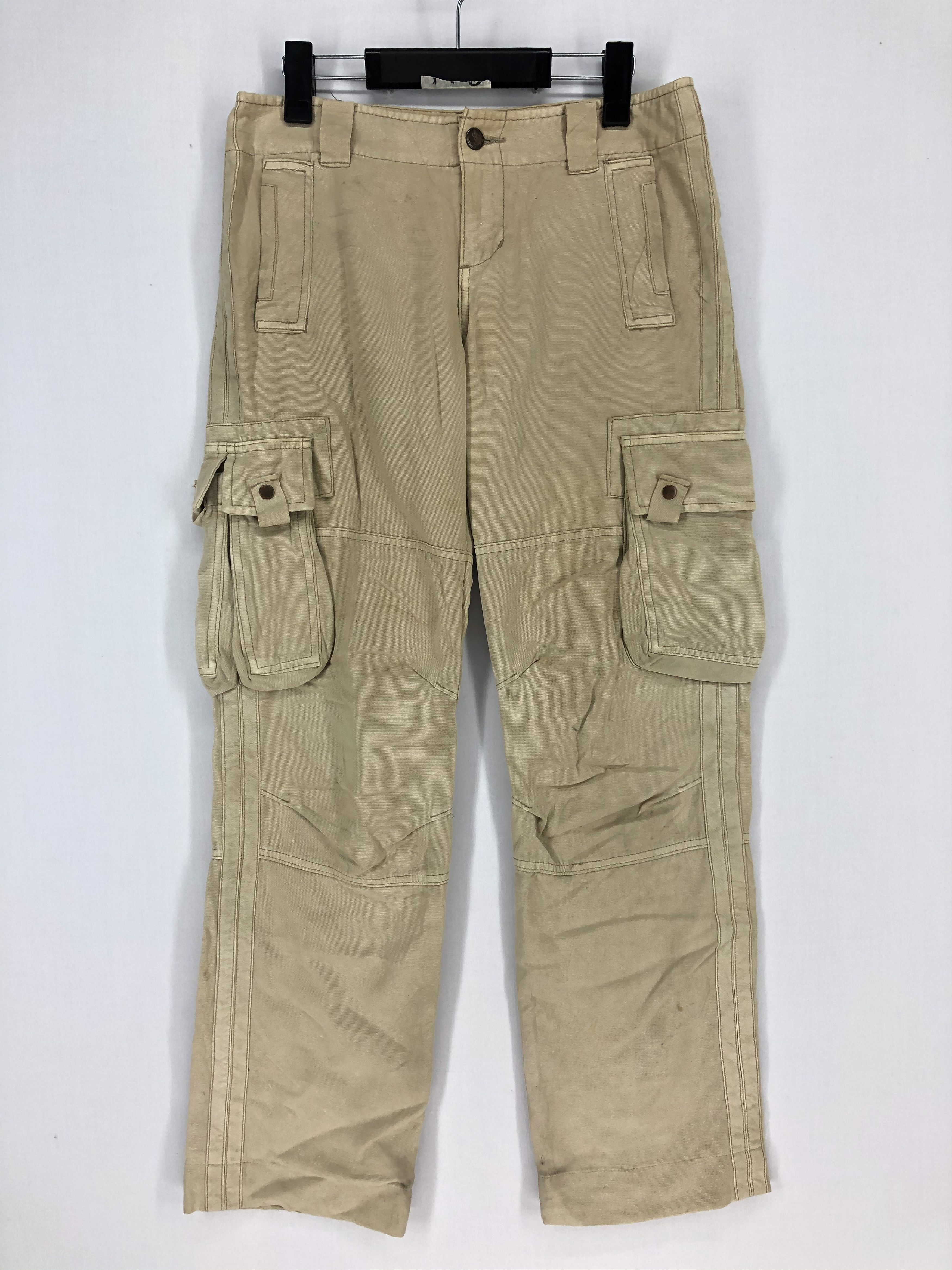 Japanese Brand × StraightFaded MINA MULTIPOCKET TACTICAL UTILITY CARGO PANTS Size US 29 - 1 Thumbnail