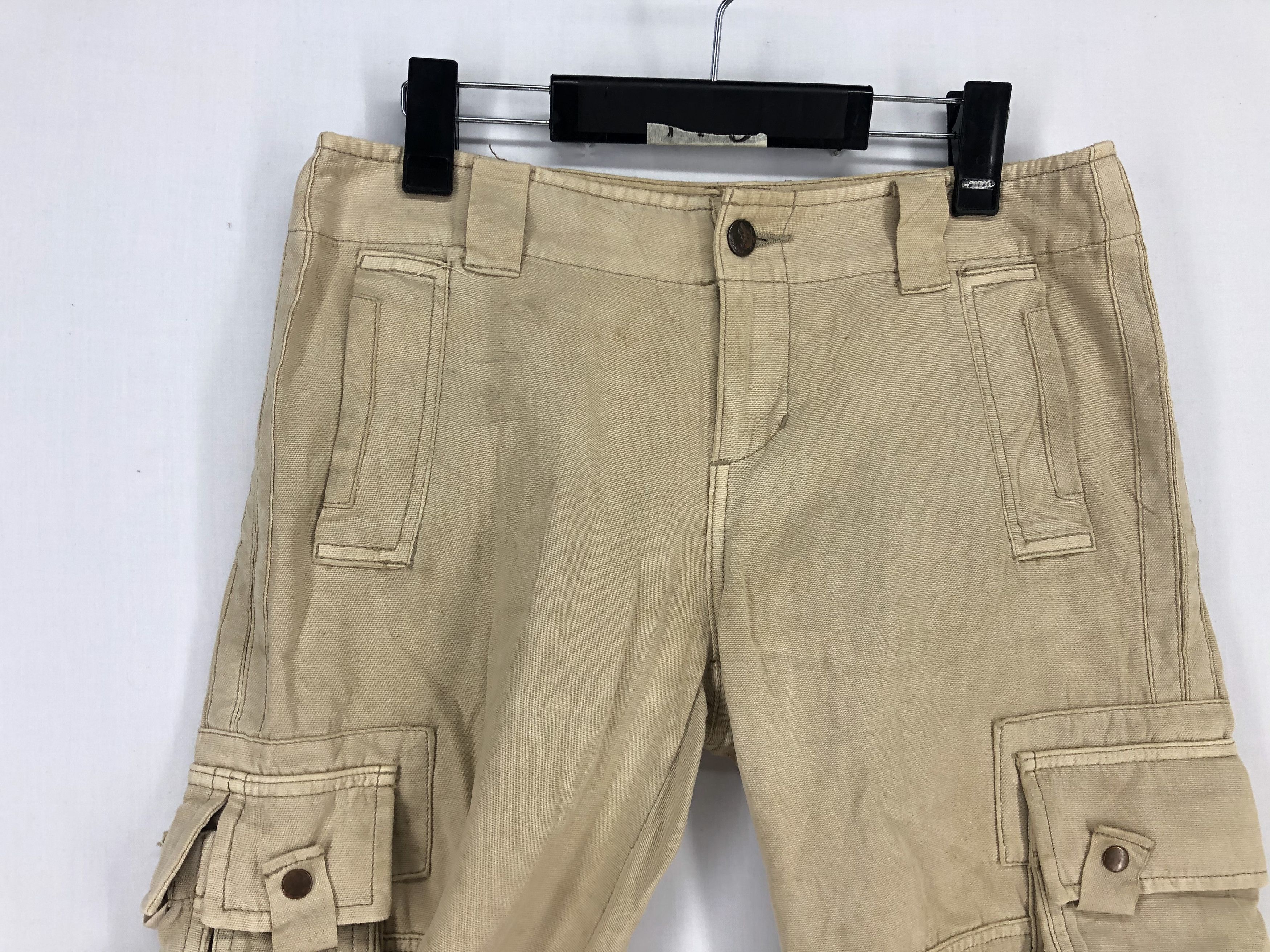 Japanese Brand × StraightFaded MINA MULTIPOCKET TACTICAL UTILITY CARGO PANTS Size US 29 - 5 Thumbnail
