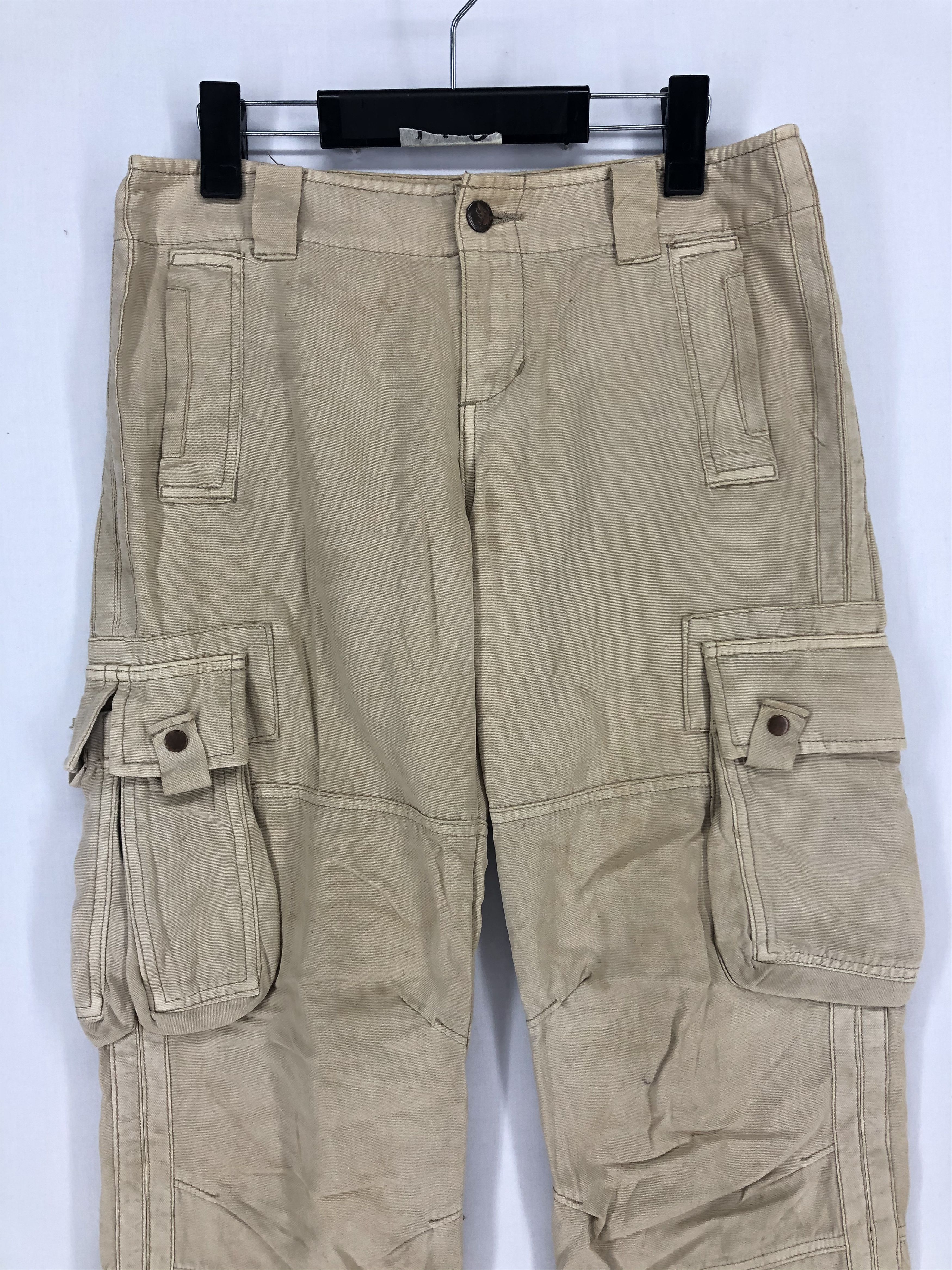 Japanese Brand × StraightFaded MINA MULTIPOCKET TACTICAL UTILITY CARGO PANTS Size US 29 - 2 Thumbnail