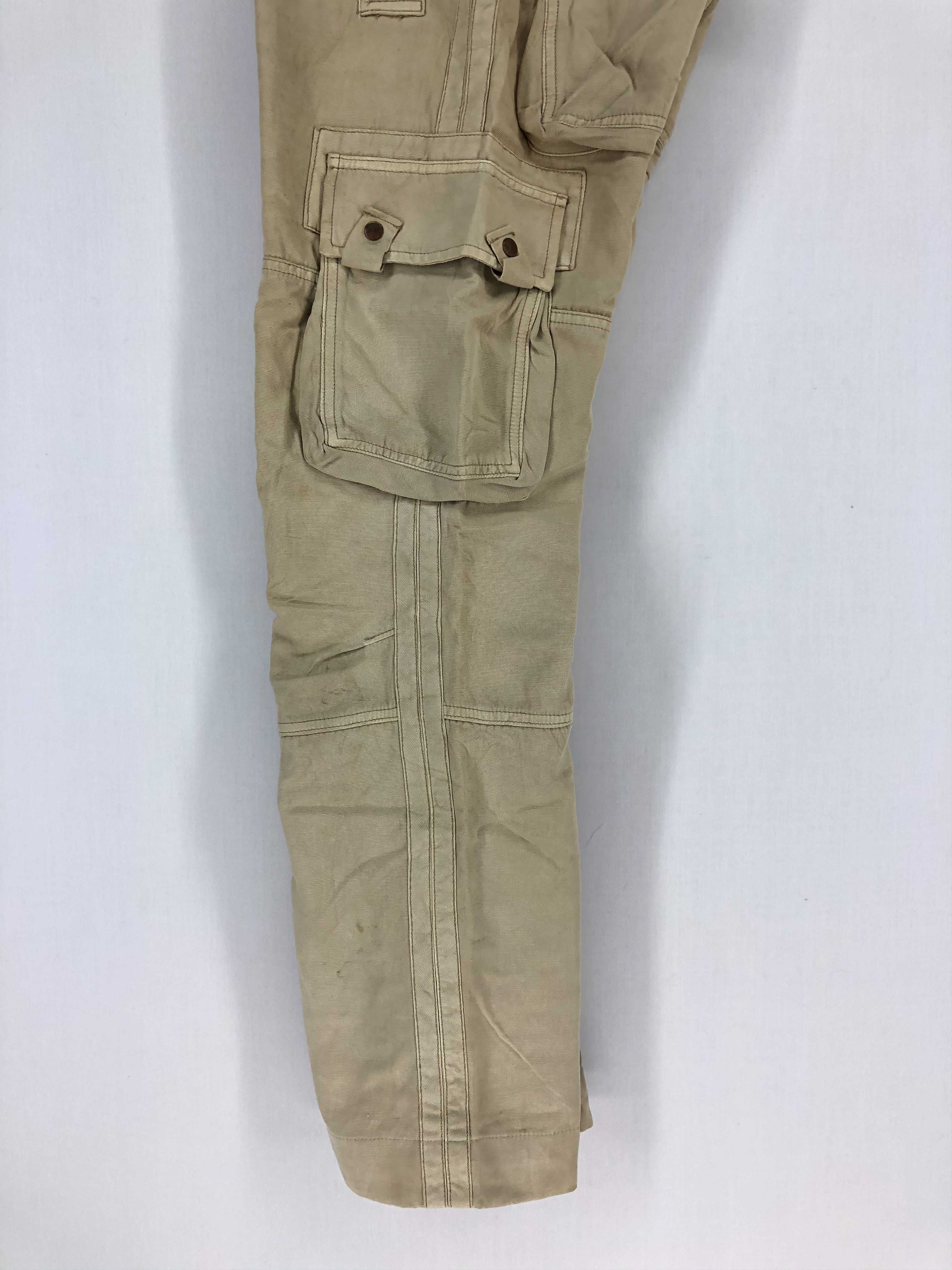 Japanese Brand × StraightFaded MINA MULTIPOCKET TACTICAL UTILITY CARGO PANTS Size US 29 - 13 Thumbnail