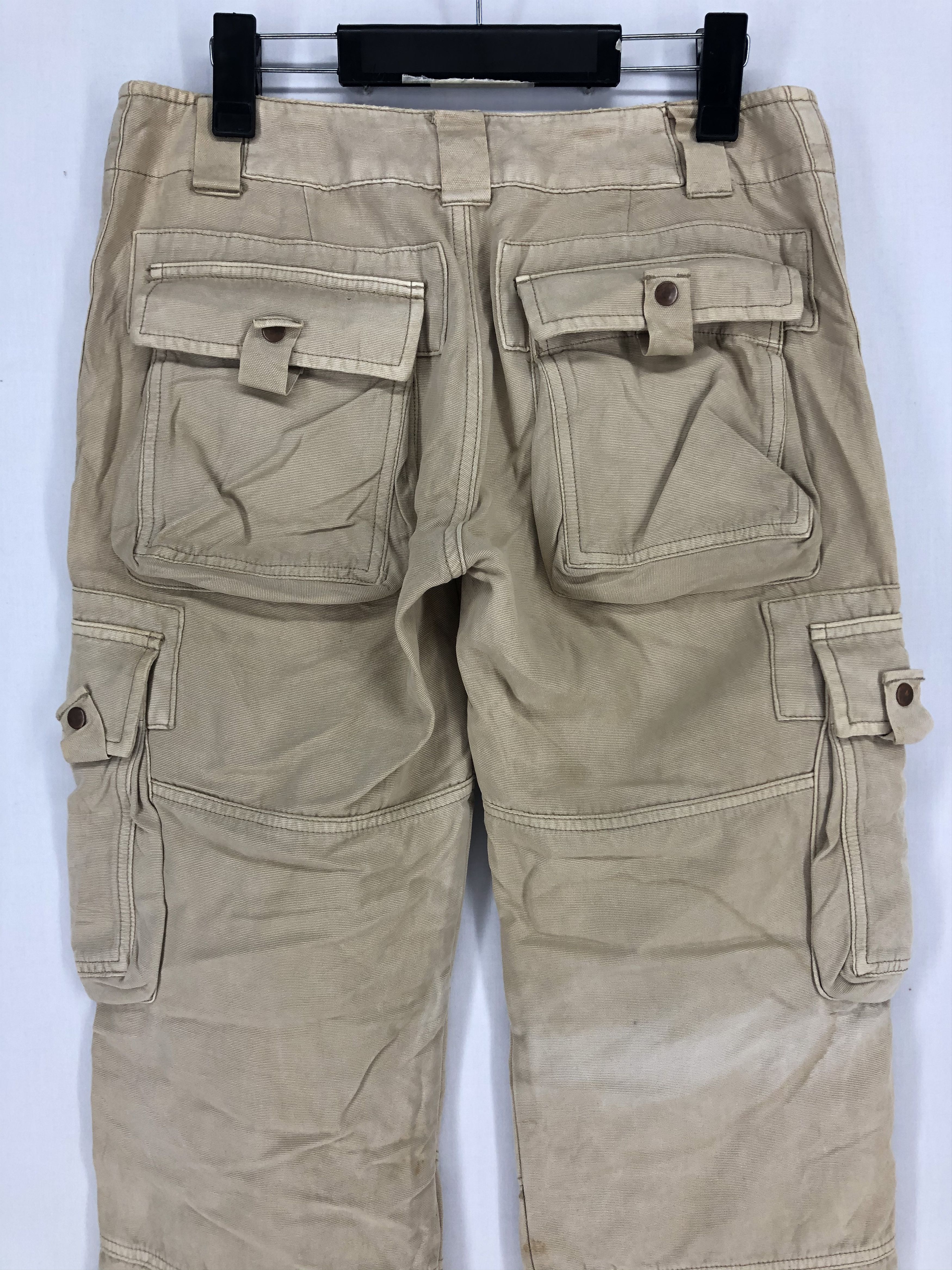 Japanese Brand × StraightFaded MINA MULTIPOCKET TACTICAL UTILITY CARGO PANTS Size US 29 - 7 Thumbnail