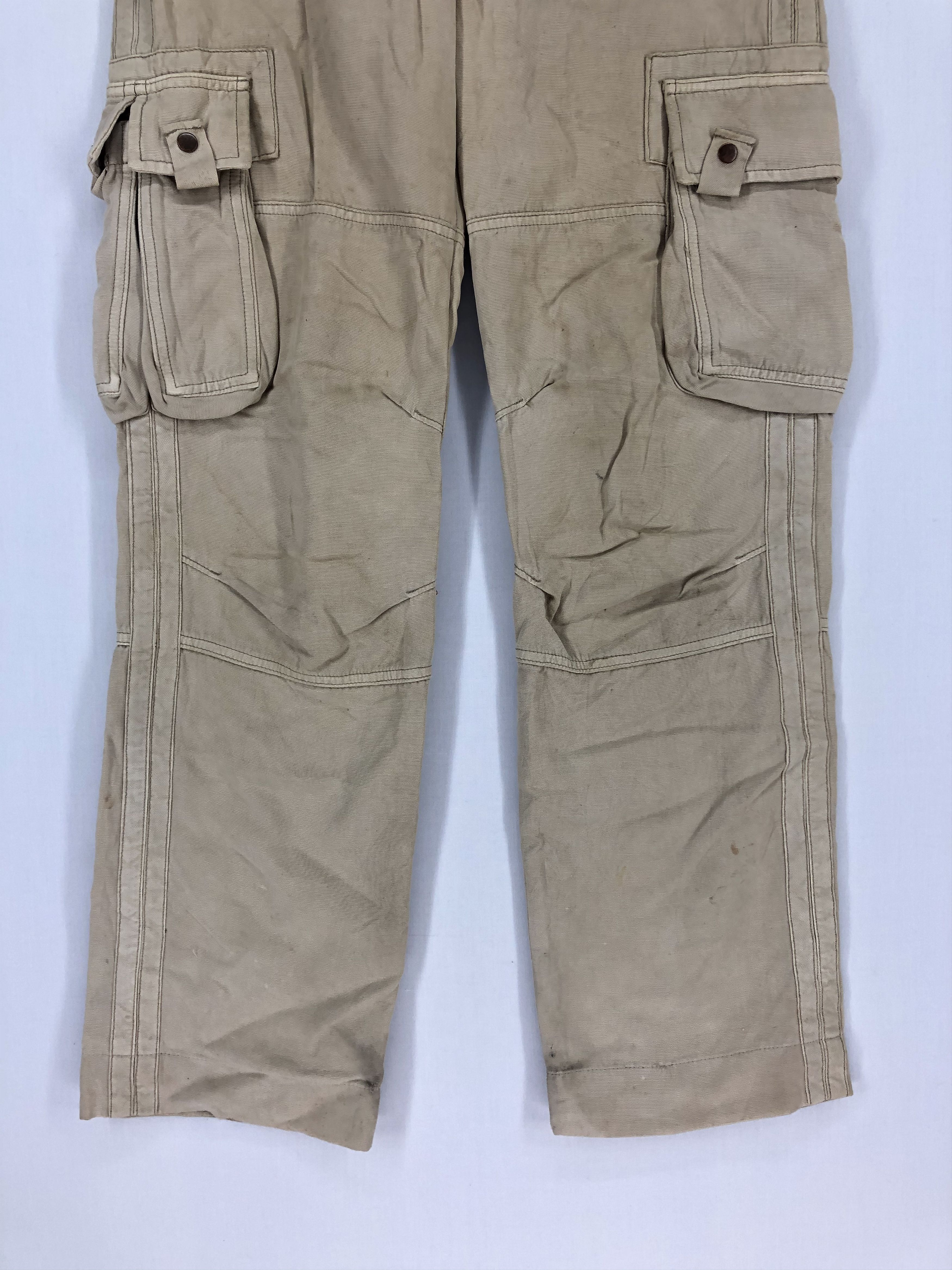 Japanese Brand × StraightFaded MINA MULTIPOCKET TACTICAL UTILITY CARGO PANTS Size US 29 - 3 Thumbnail