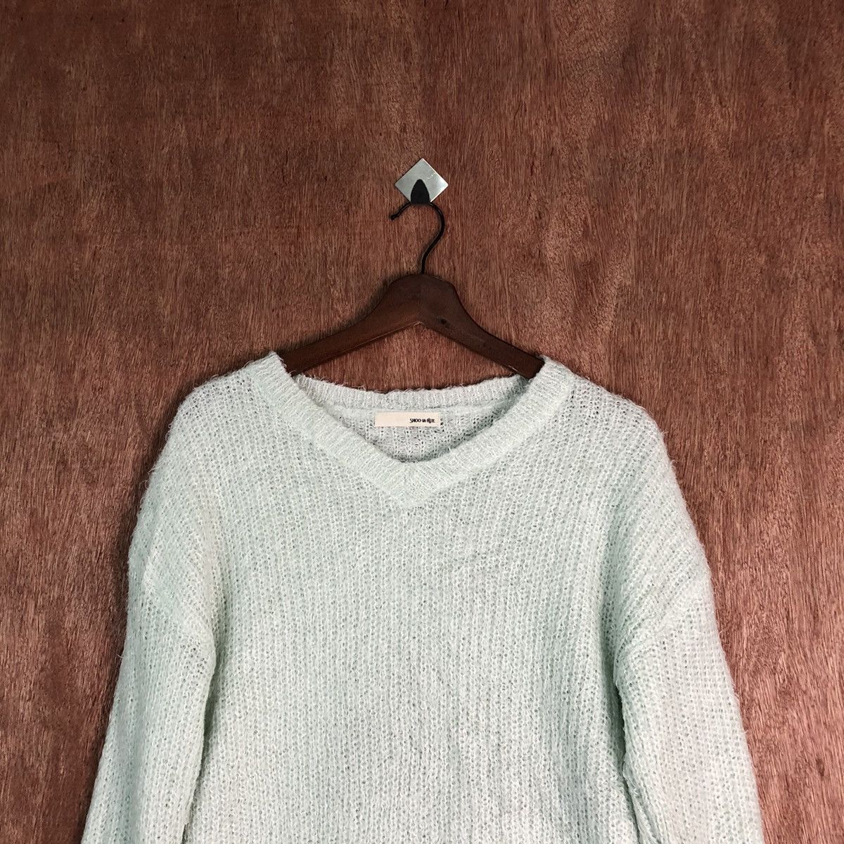 Japanese Brand Shoola Rue Shag Shaggy Fur Mohair Knitwear #6493 Size US M / EU 48-50 / 2 - 2 Thumbnail