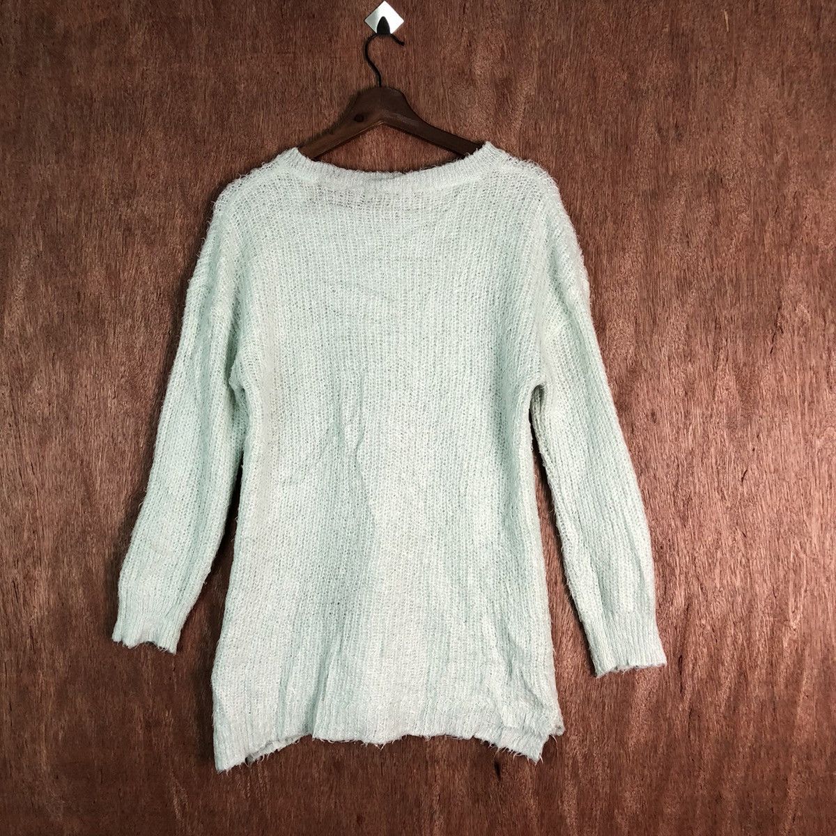 Japanese Brand Shoola Rue Shag Shaggy Fur Mohair Knitwear #6493 Size US M / EU 48-50 / 2 - 9 Thumbnail