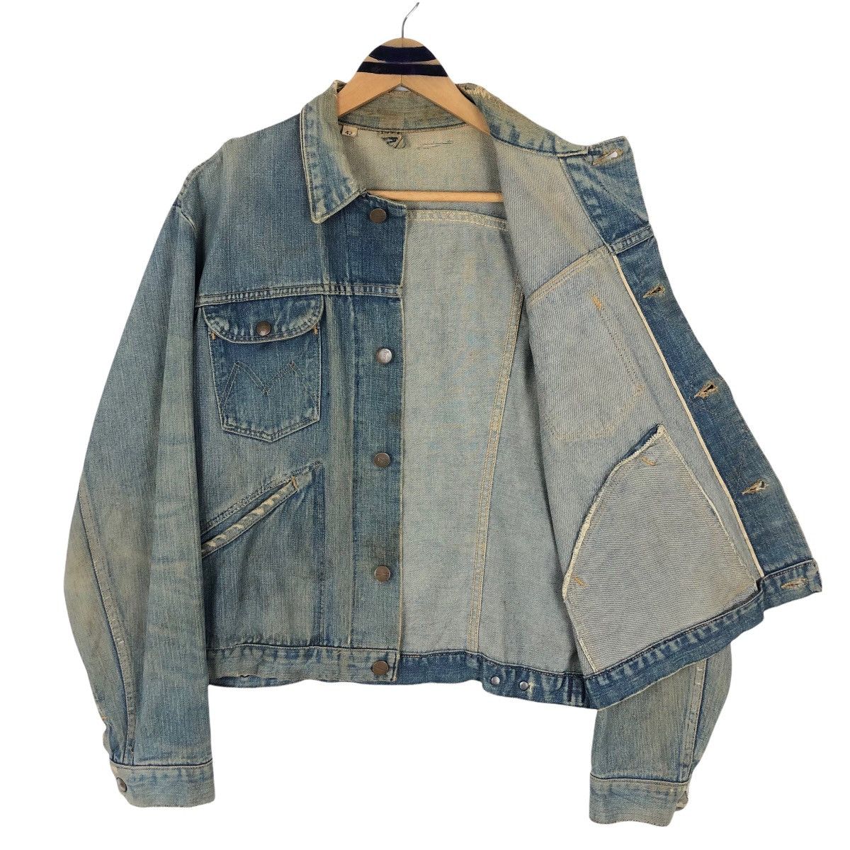 Vintage Vintage 90s Maverick Denim Jacket Button Up Size US L / EU 52-54 / 3 - 8 Thumbnail