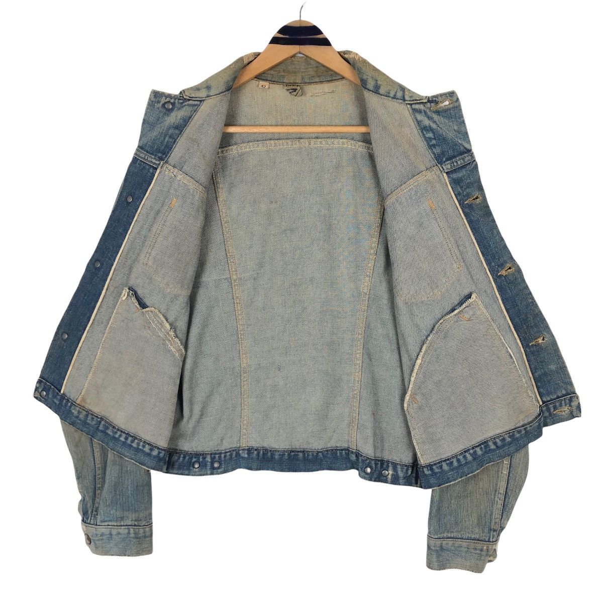 Vintage Vintage 90s Maverick Denim Jacket Button Up Size US L / EU 52-54 / 3 - 9 Thumbnail