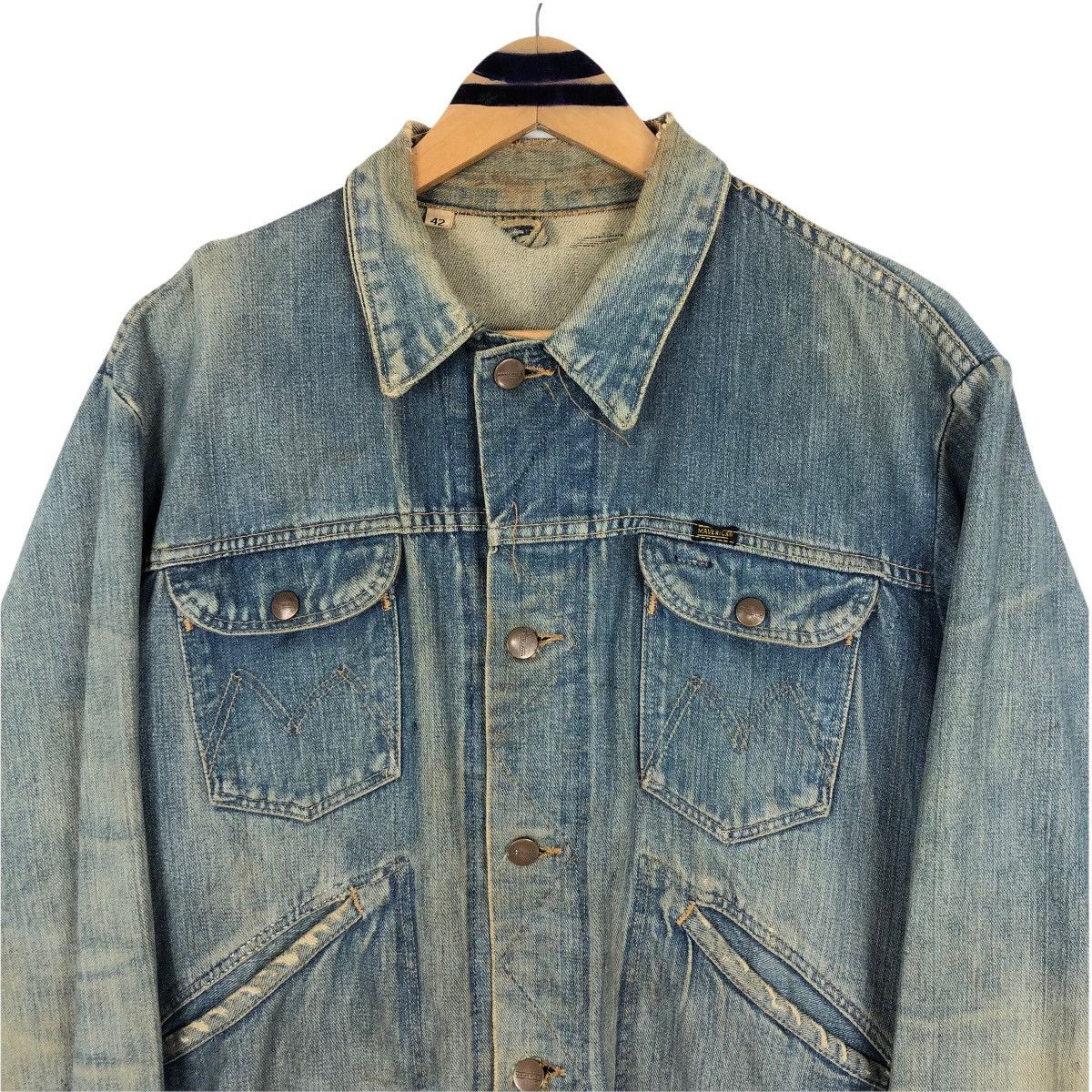 Vintage Vintage 90s Maverick Denim Jacket Button Up Size US L / EU 52-54 / 3 - 3 Thumbnail