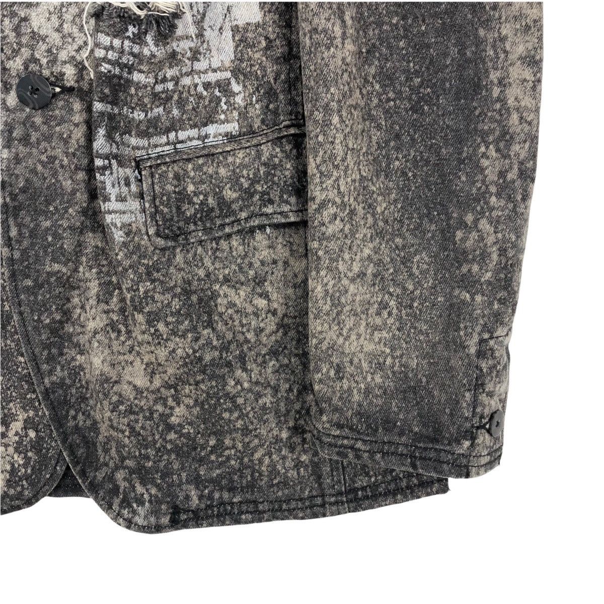 Japanese Brand Berning Sho Denim Jacket Hoodie Punk Streetwear Size US M / EU 48-50 / 2 - 4 Thumbnail