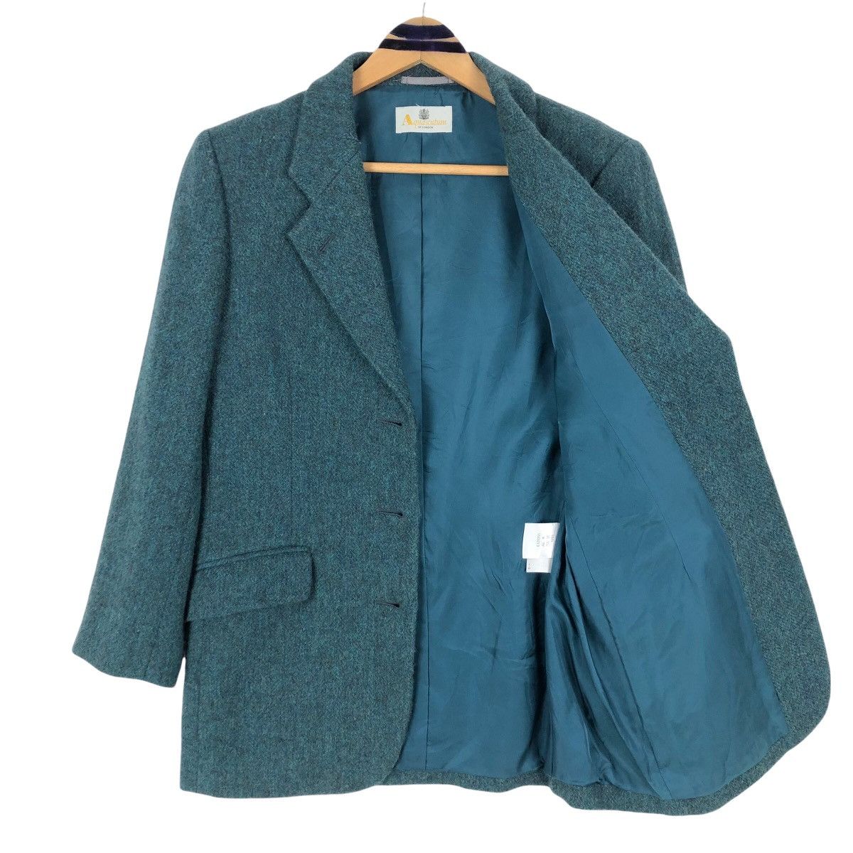 Aquascutum Vintage Aquascutum Of London Tweed Coat Size 40S - 6 Thumbnail