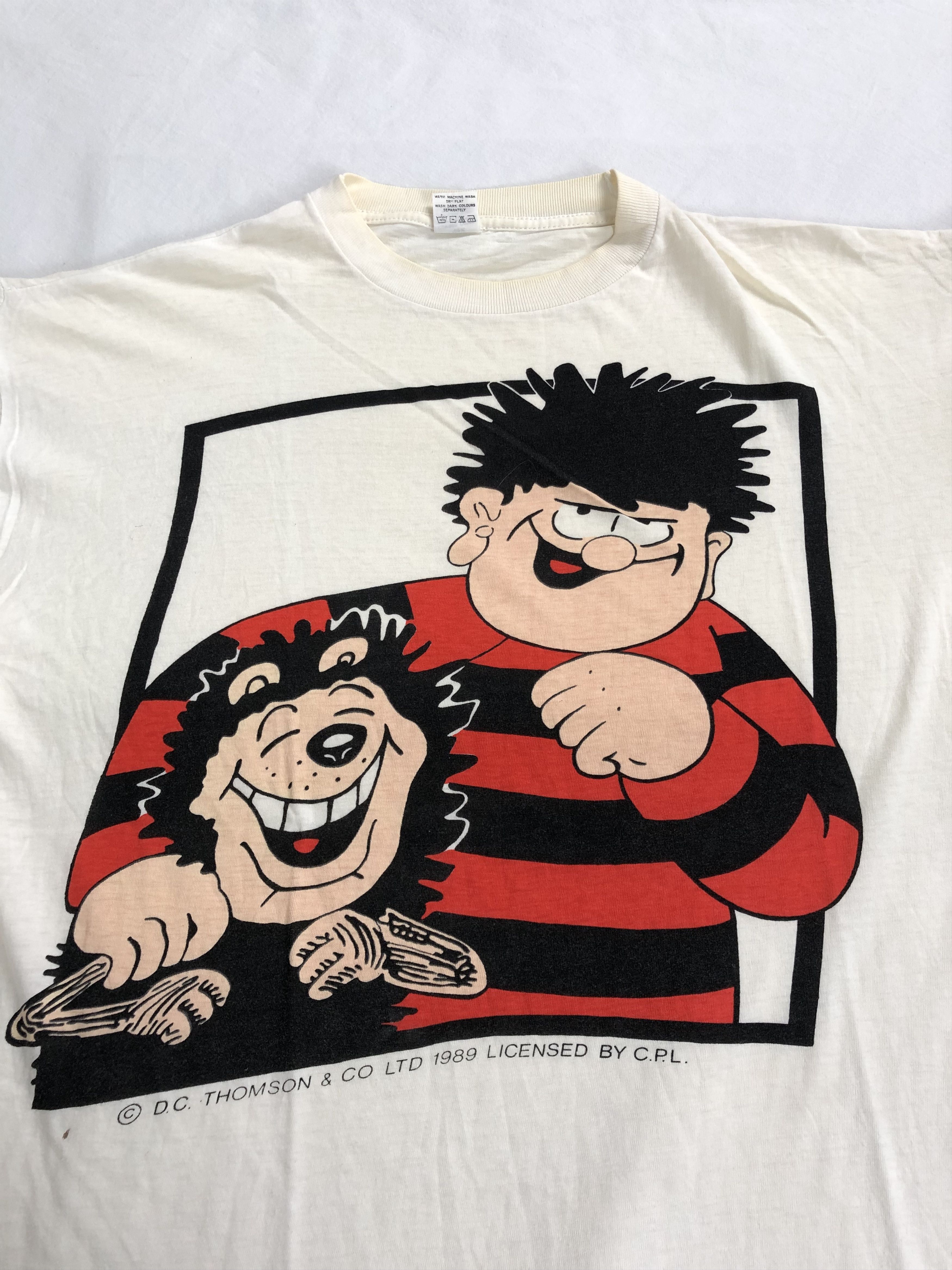 Cartoon Network Vintage 1989 Dennis the Menace The Beano Minnie the Minx Size US L / EU 52-54 / 3 - 2 Thumbnail