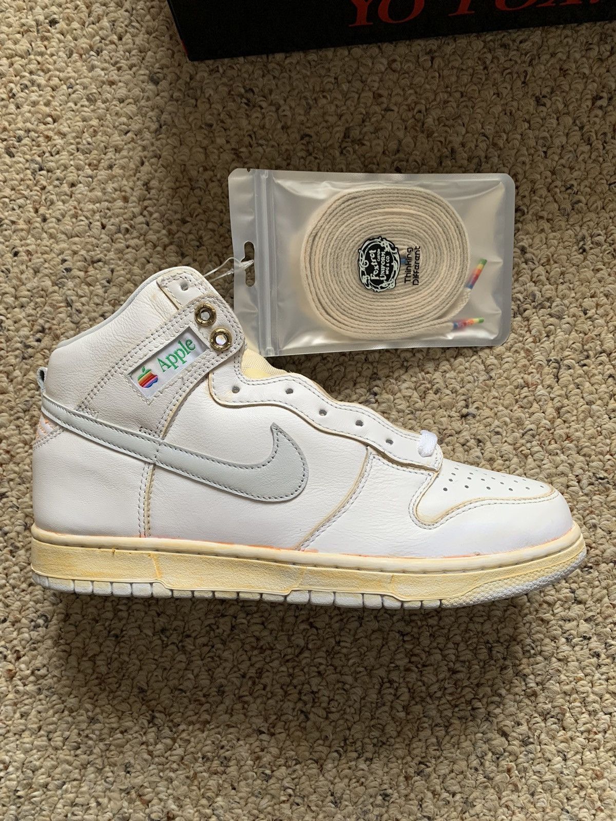 Nike Nike Vintage Dunk x Foxtrot Uniform Apple Customs | Grailed