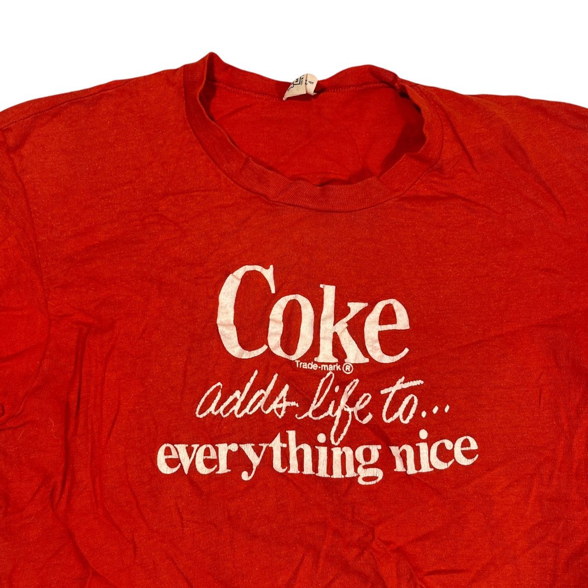 Coca Cola × Hanes × Vintage 70s Coca Cola Tee Size US S / EU 44-46 / 1 - 2 Thumbnail
