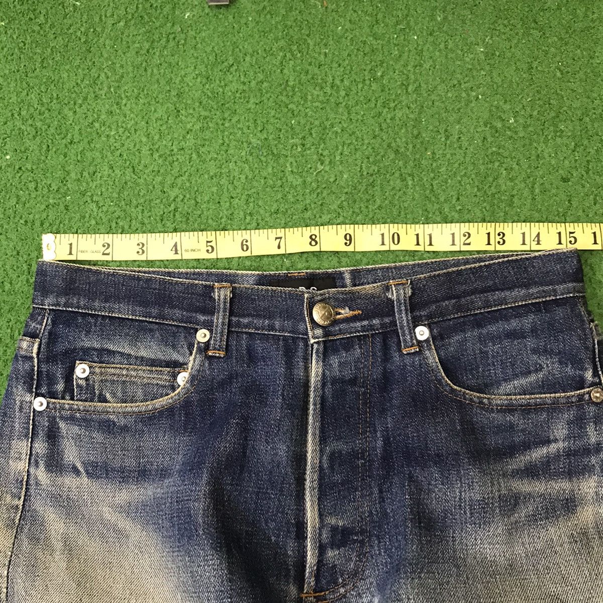 A.P.C. A.P.C Thrashed Denim Selvedge Jeans Size US 30 / EU 46 - 17 Thumbnail