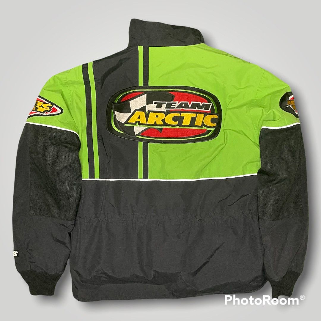 Vintage Arctic Cat Snowmobile Bomber Team Racing Jacket L