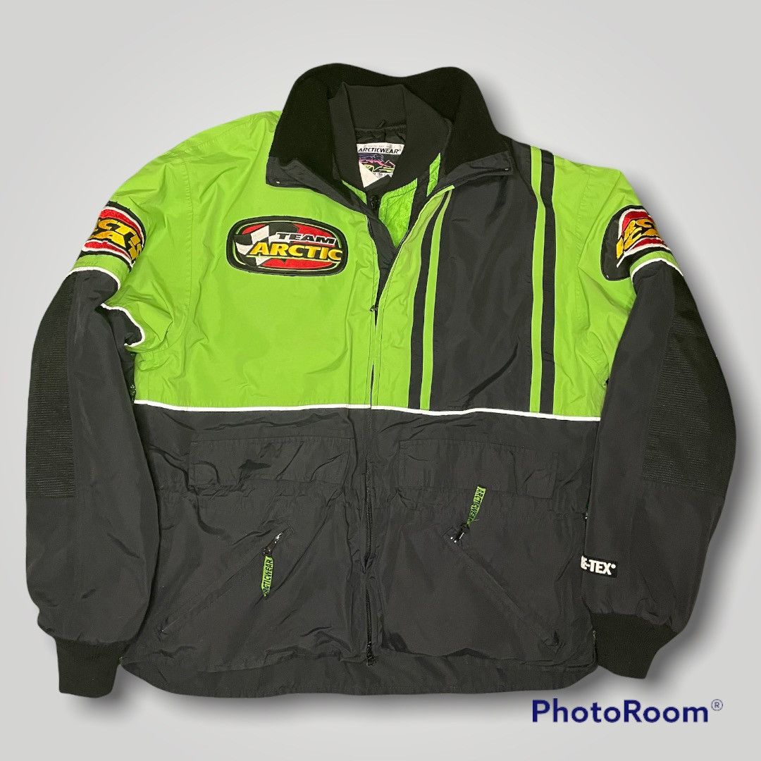 Racing × Vintage Vintage Arctic Cat Snowmobile Bomber Team Racing × Vintage Vintage Arctic Cat Snowmobile Bomber Team