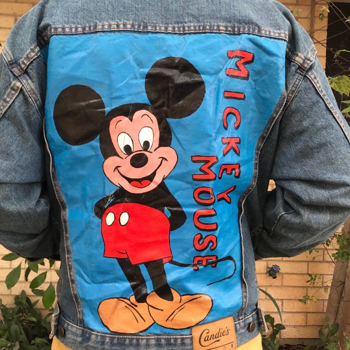Vintage Vintage hand painted Mickey Mouse denim jacket Size US L / EU 52-54 / 3 - 3 Thumbnail