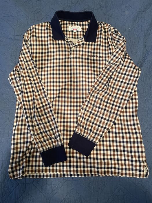 Supreme Aquascutum Supreme Club Check L S Polo Grailed