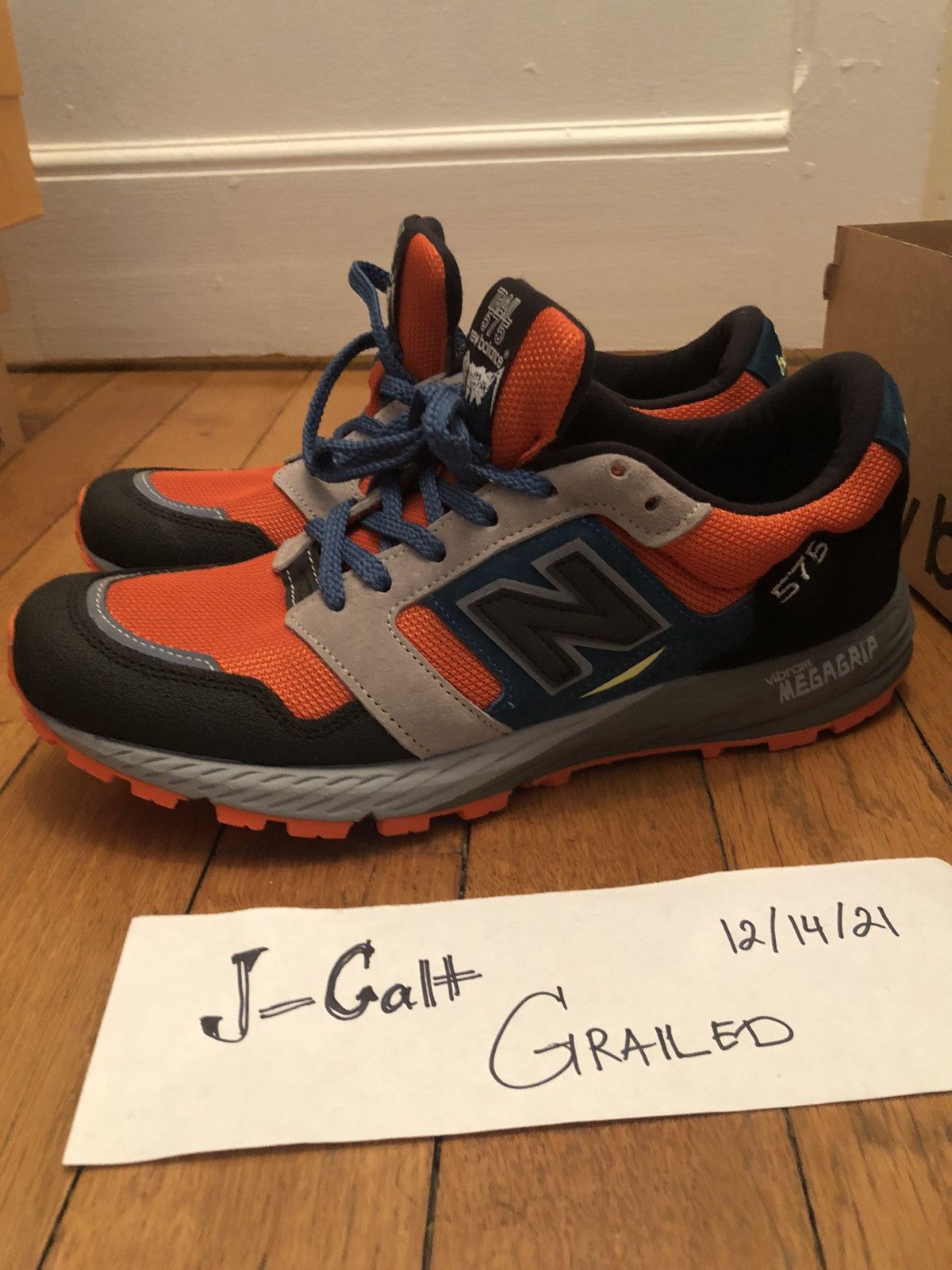 New Balance New Balance Made in UK 575 - Orange/Black Size US 8.5 / EU 41-42 - 6 Thumbnail