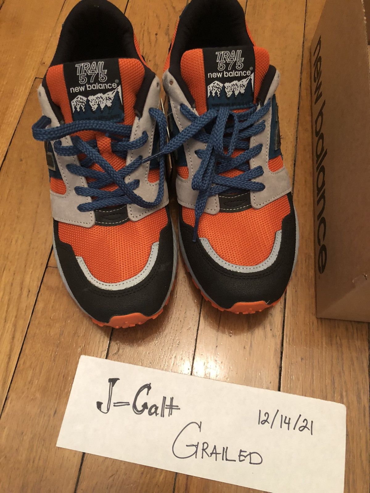 New Balance New Balance Made in UK 575 - Orange/Black Size US 8.5 / EU 41-42 - 2 Thumbnail
