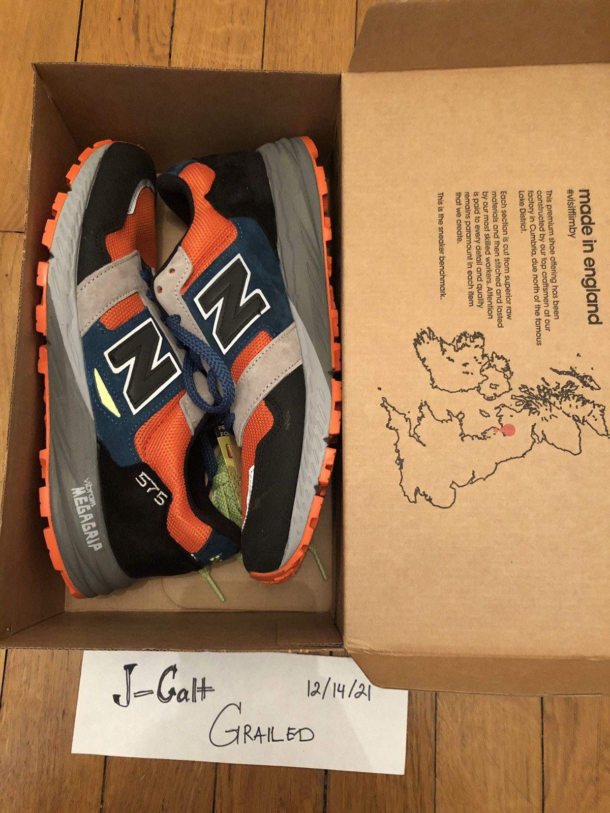 New Balance New Balance Made in UK 575 - Orange/Black Size US 8.5 / EU 41-42 - 1 Thumbnail