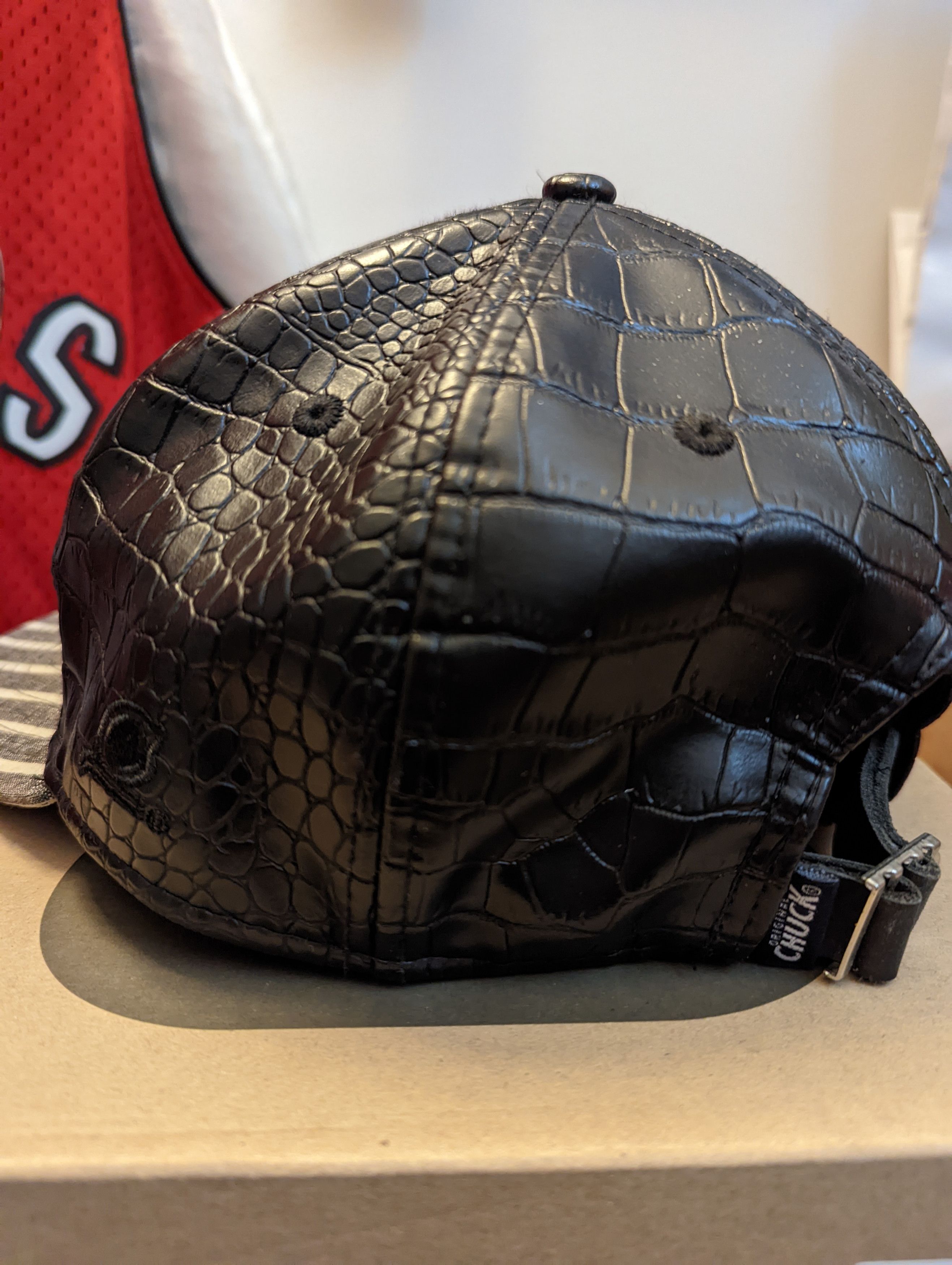 Original Chuck Original Chuck Faux Reptile Leather Strapback Hat Size ONE SIZE - 2 Thumbnail