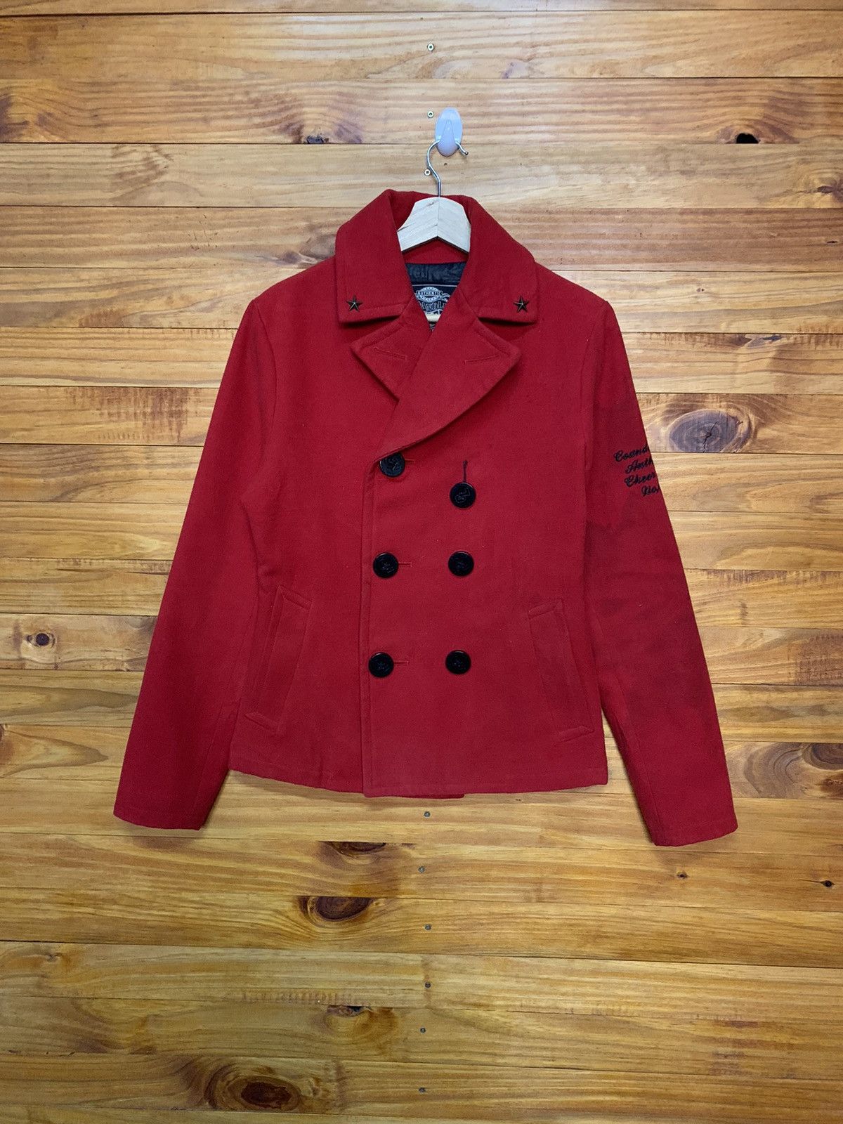 Japanese Brand Coco And Lu Wool Pea Coat Size US S / EU 44-46 / 1 - 1 Thumbnail