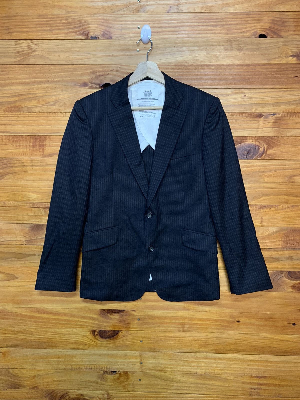 Izreel  Kazuhiro Takakura Pension Line Stripe Wool Coat Size US XS / EU 42 / 0 - 1 Thumbnail