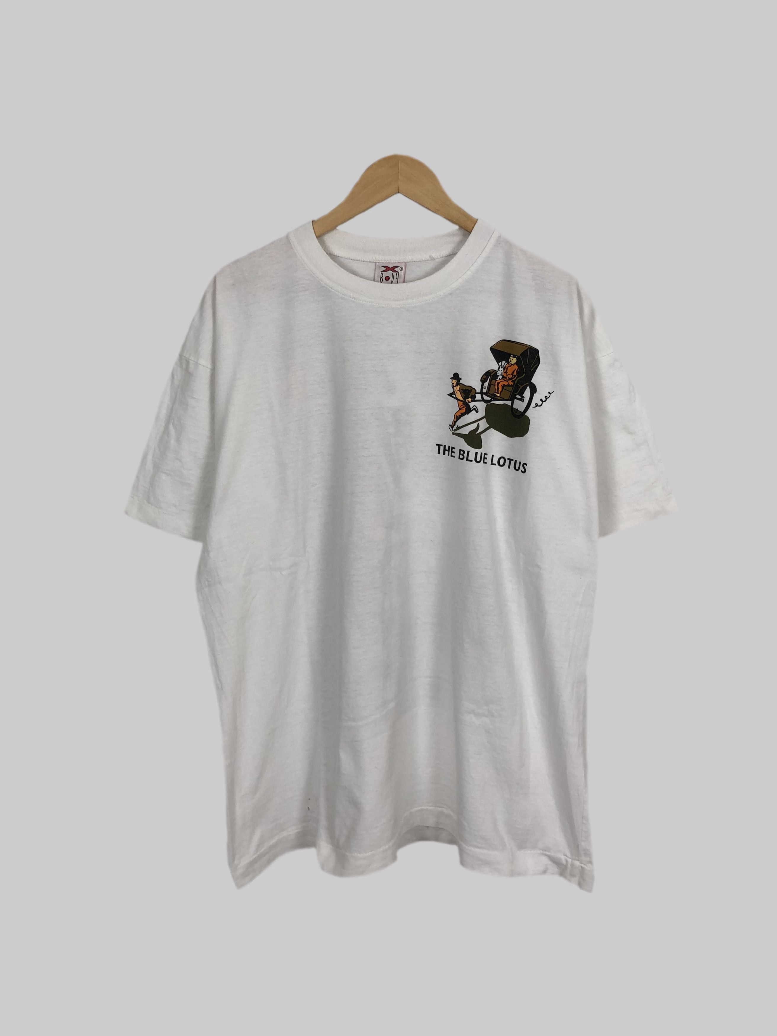 Cartoon Network Vintage 90s The Adventure Of TinTin The Blue Lotus Size US XL / EU 56 / 4 - 2 Thumbnail