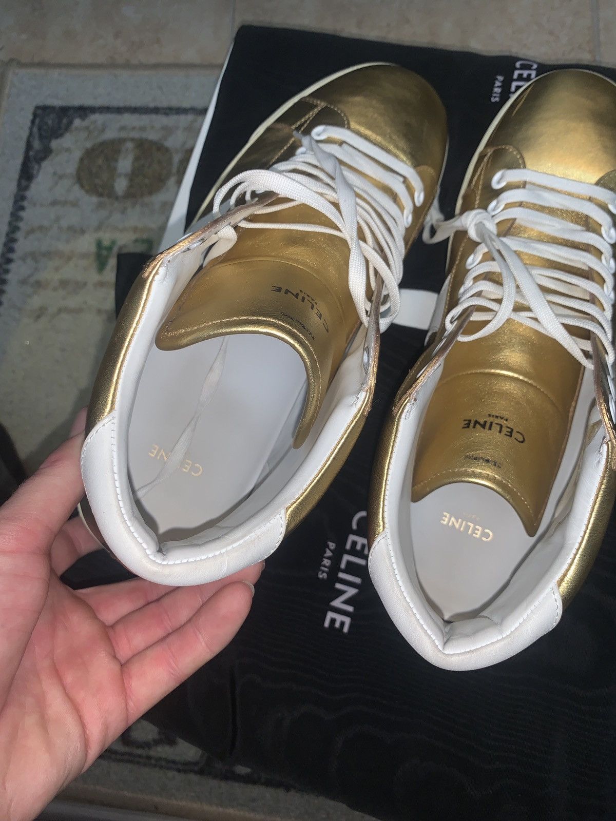 Celine *Limited Celine Triomphe Mid Lace Up Sneaker Size US 10 / EU 43 - 8 Thumbnail