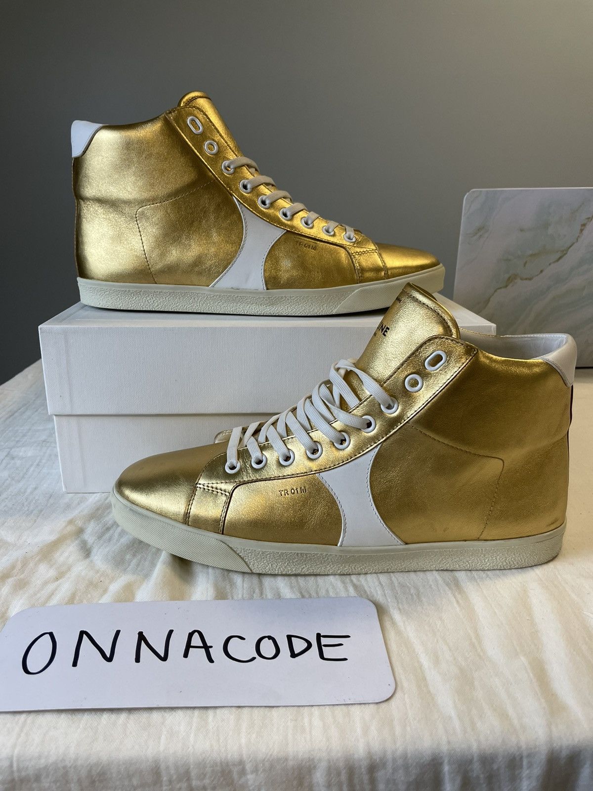 Celine *Limited Celine Triomphe Mid Lace Up Sneaker Size US 10 / EU 43 - 2 Thumbnail