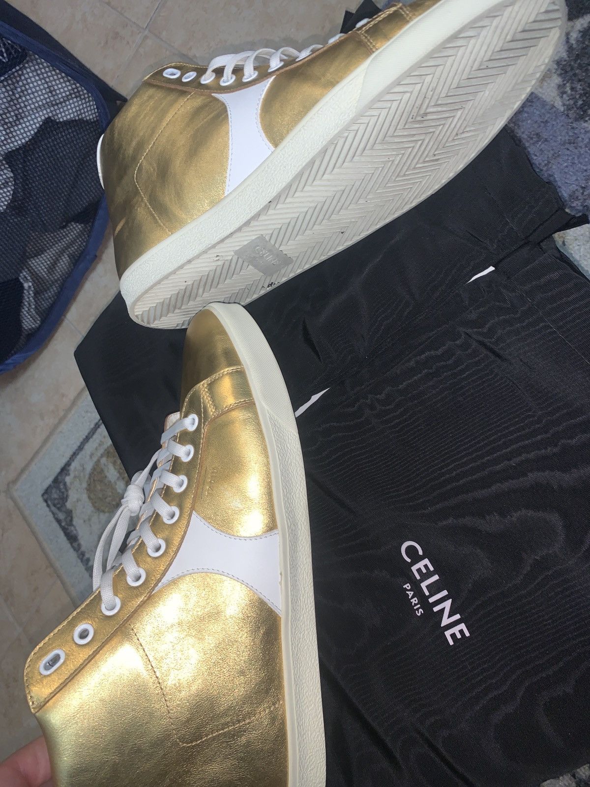 Celine *Limited Celine Triomphe Mid Lace Up Sneaker Size US 10 / EU 43 - 1 Thumbnail