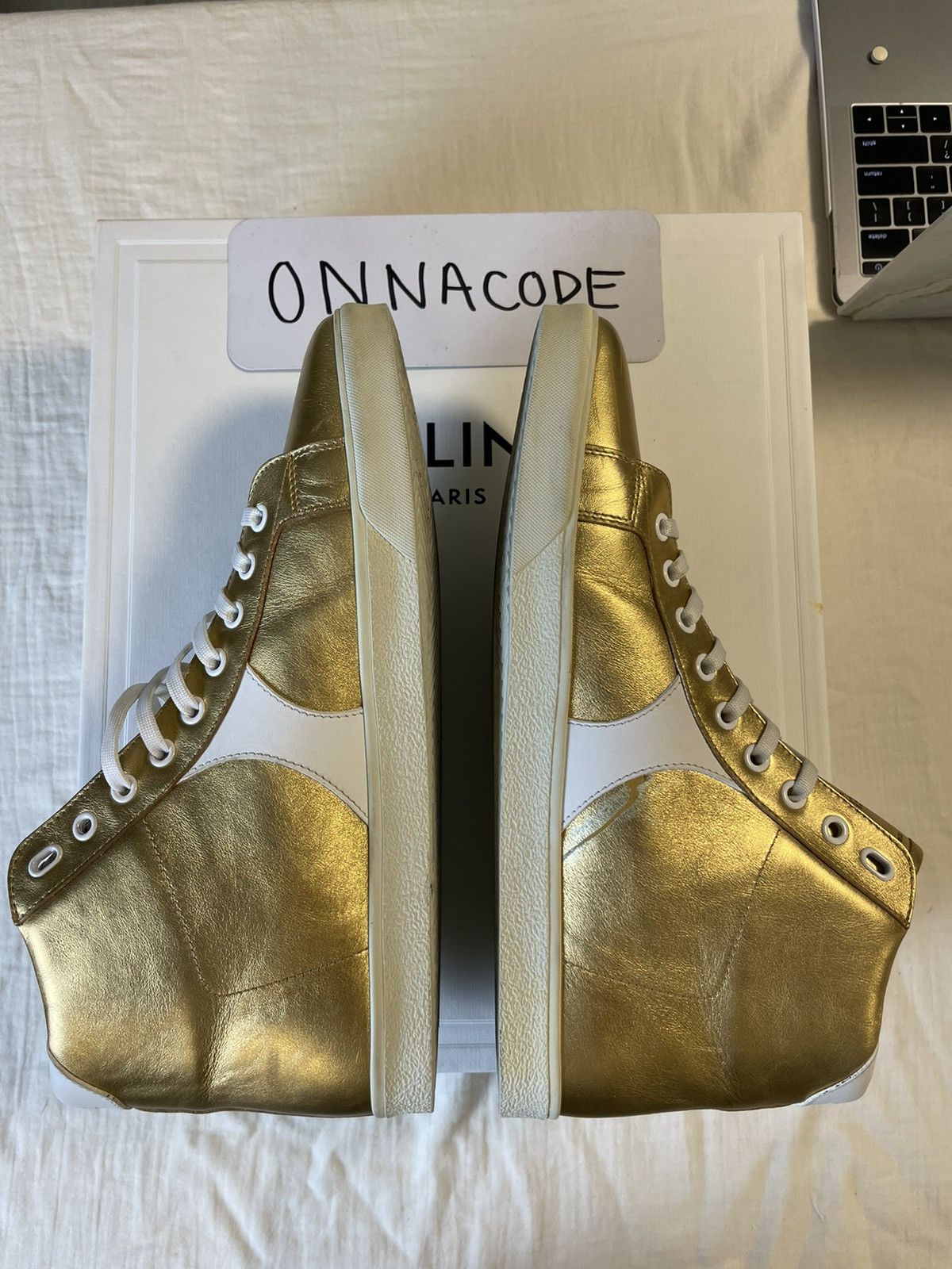 Celine *Limited Celine Triomphe Mid Lace Up Sneaker Size US 10 / EU 43 - 6 Thumbnail