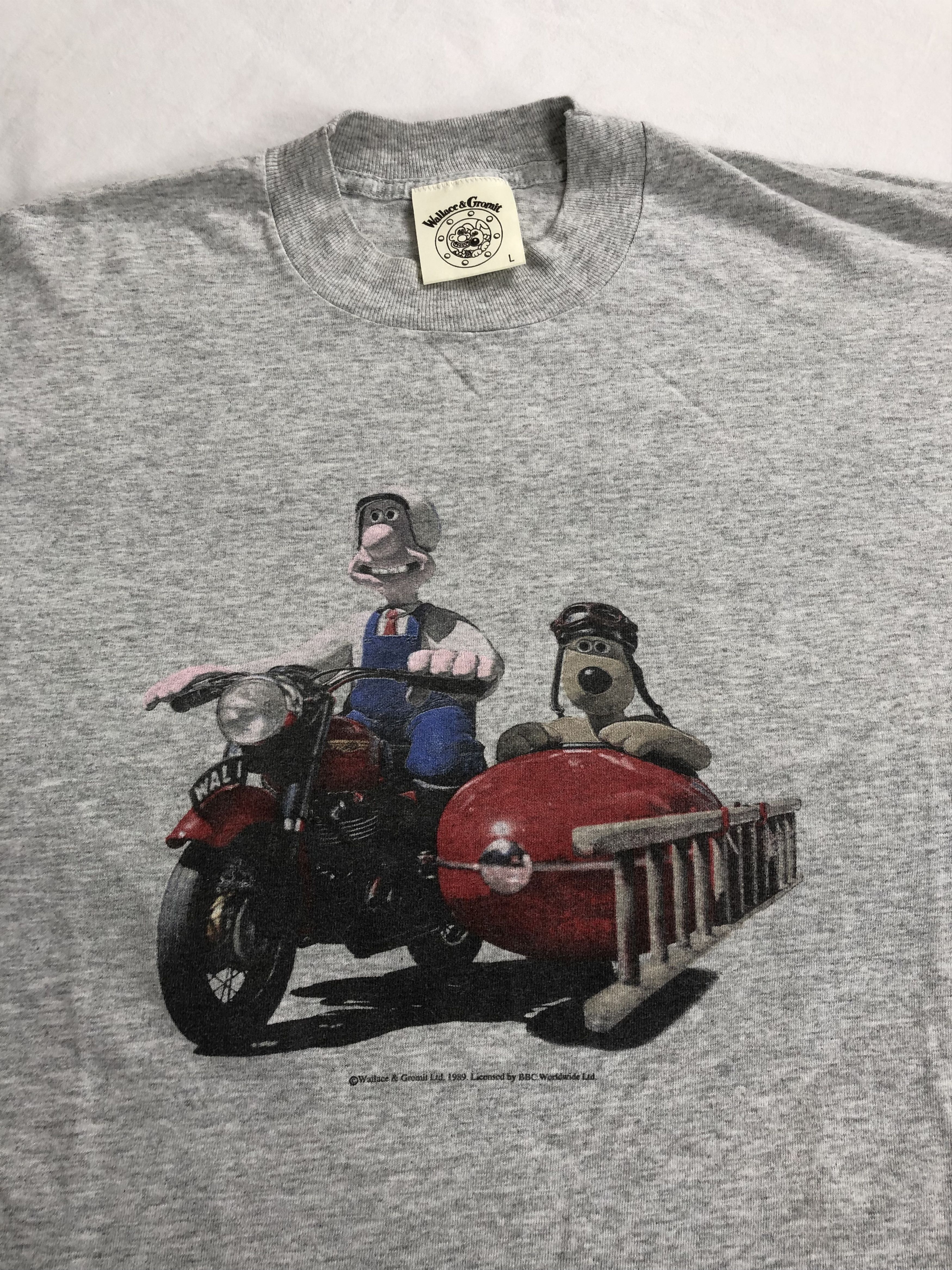 Cartoon Network Vintage 1989 Wallace and Gromit single (King of the Hill) Size US L / EU 52-54 / 3 - 2 Thumbnail
