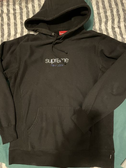 Supreme chrome outlet logo hoodie