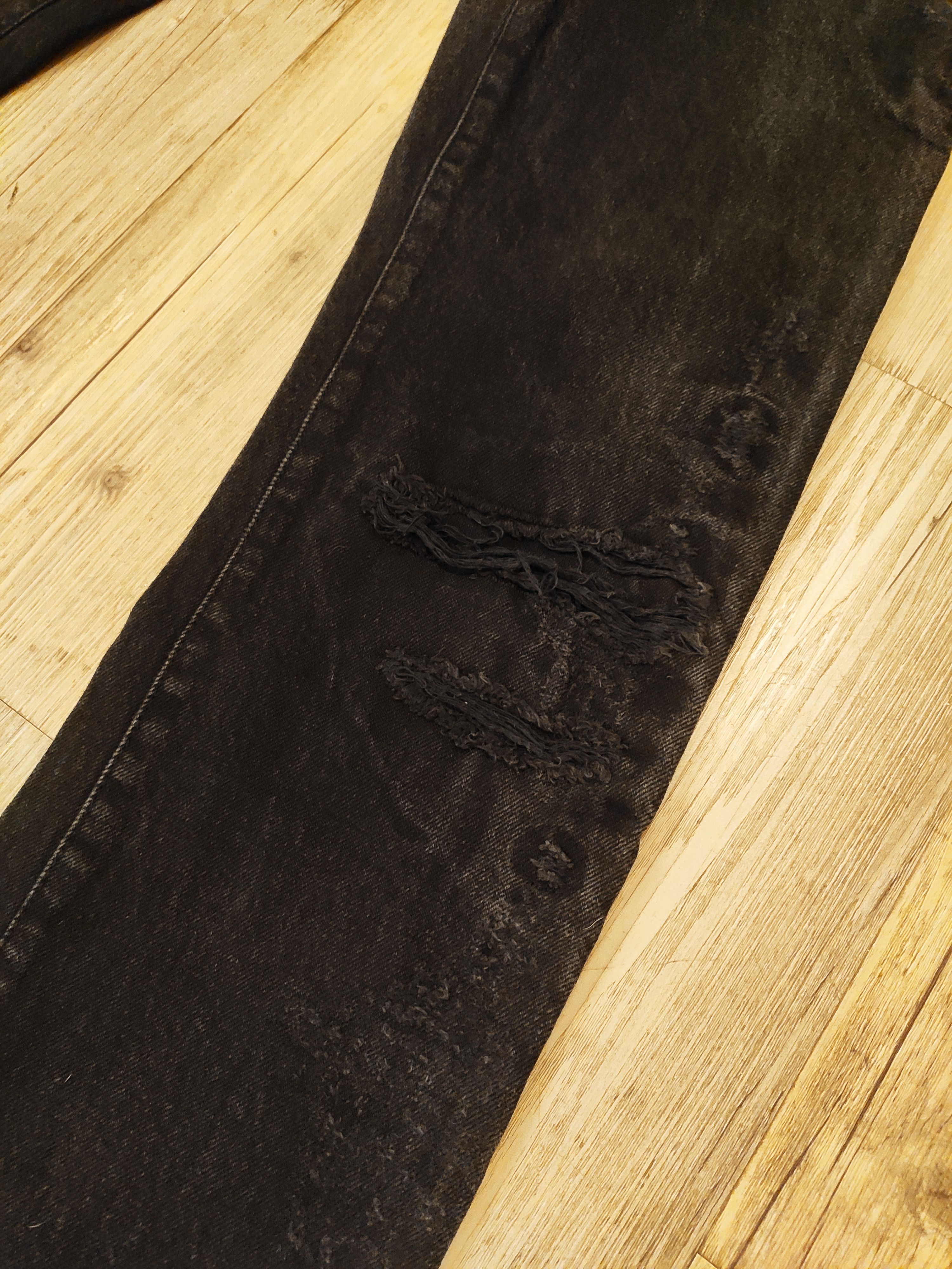 Attachment NEW! Destroyed denim pants.Like Undercover or Visvim Size US 30 / EU 46 - 5 Thumbnail