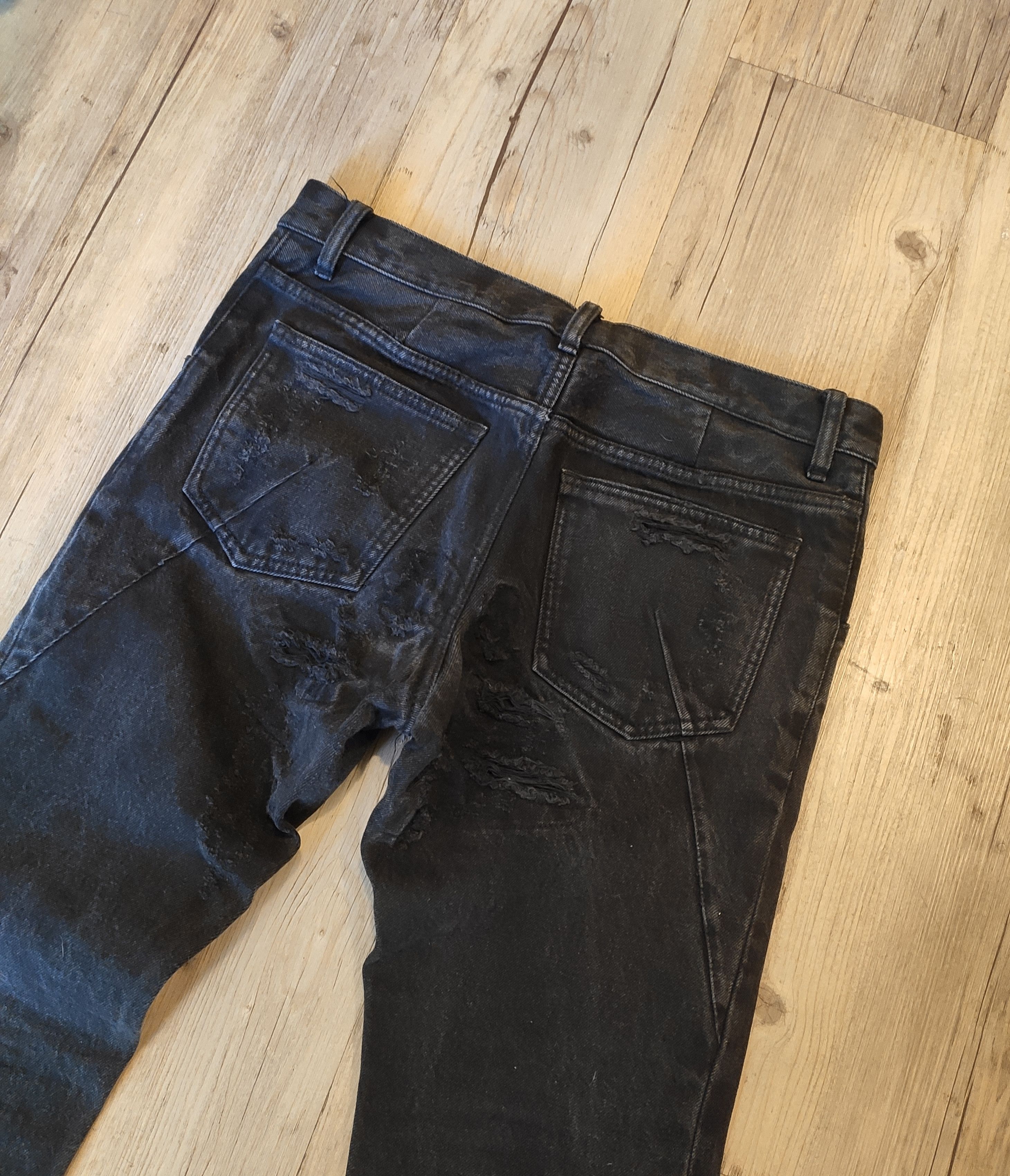 Attachment NEW! Destroyed denim pants.Like Undercover or Visvim Size US 30 / EU 46 - 4 Thumbnail
