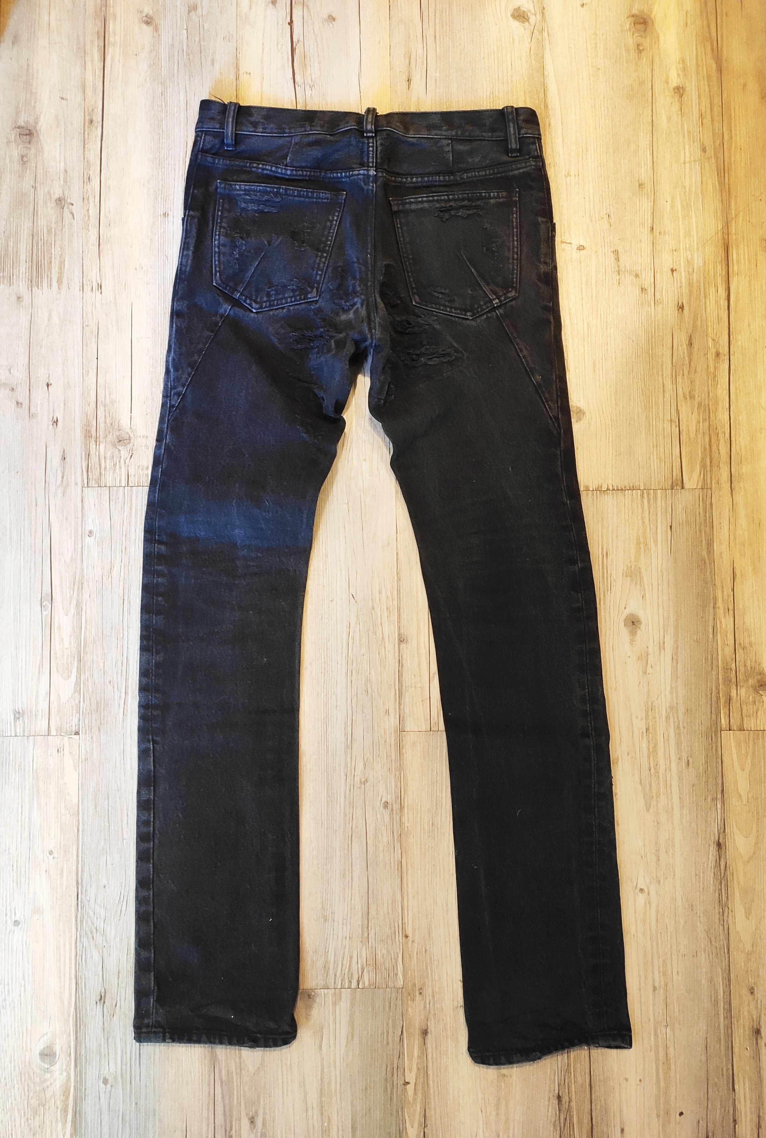 Attachment NEW! Destroyed denim pants.Like Undercover or Visvim Size US 30 / EU 46 - 3 Thumbnail