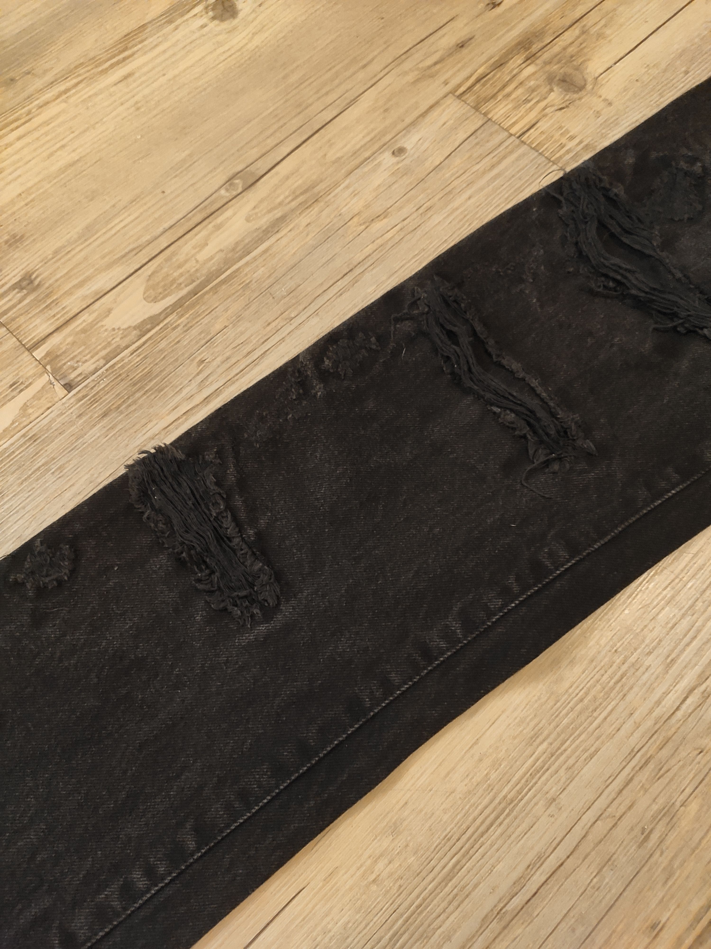 Attachment NEW! Destroyed denim pants.Like Undercover or Visvim Size US 30 / EU 46 - 6 Thumbnail