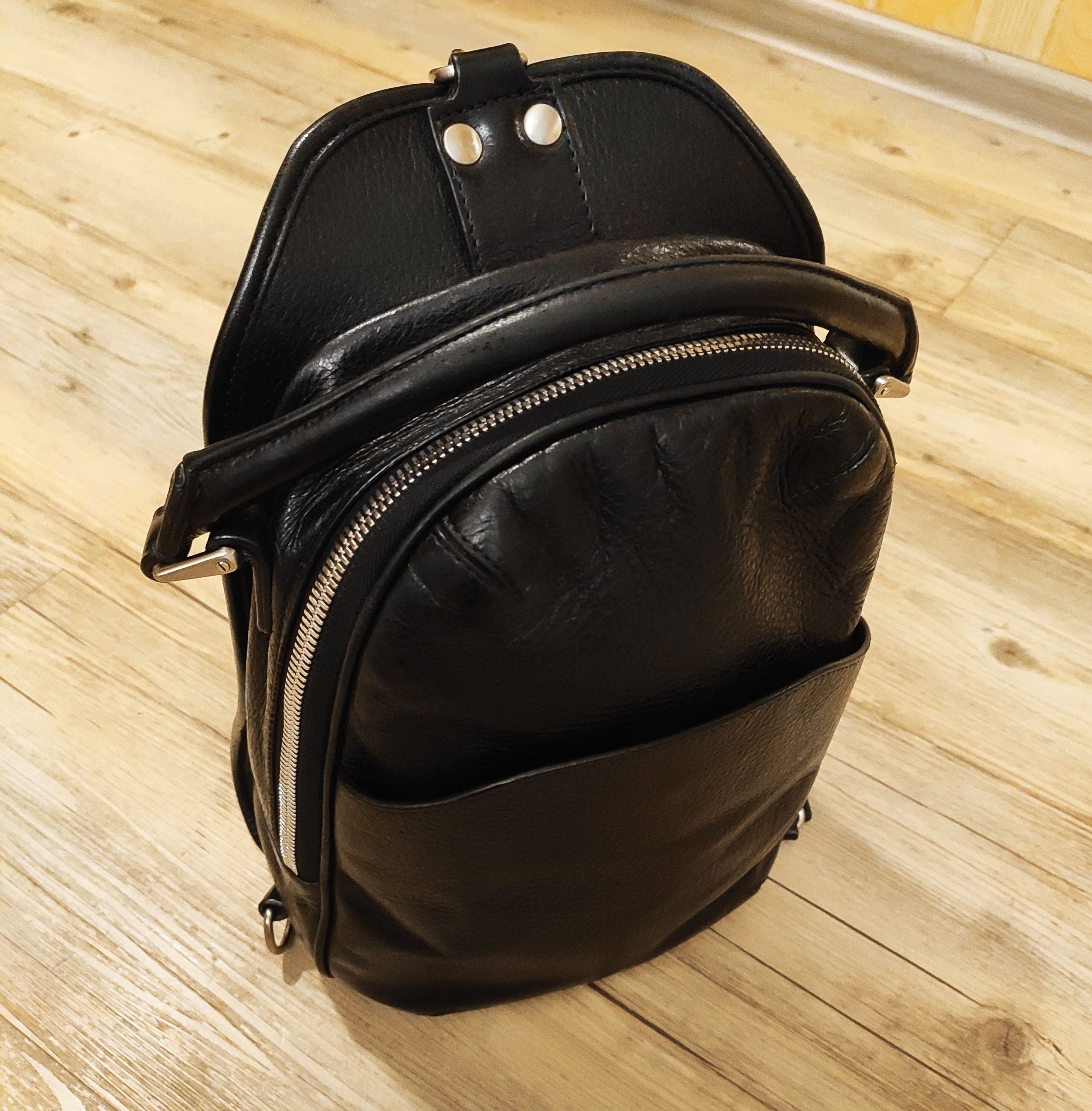 RoccoP Single strap leather backpack.Like Goyard or Hermes Size ONE SIZE - 5 Thumbnail
