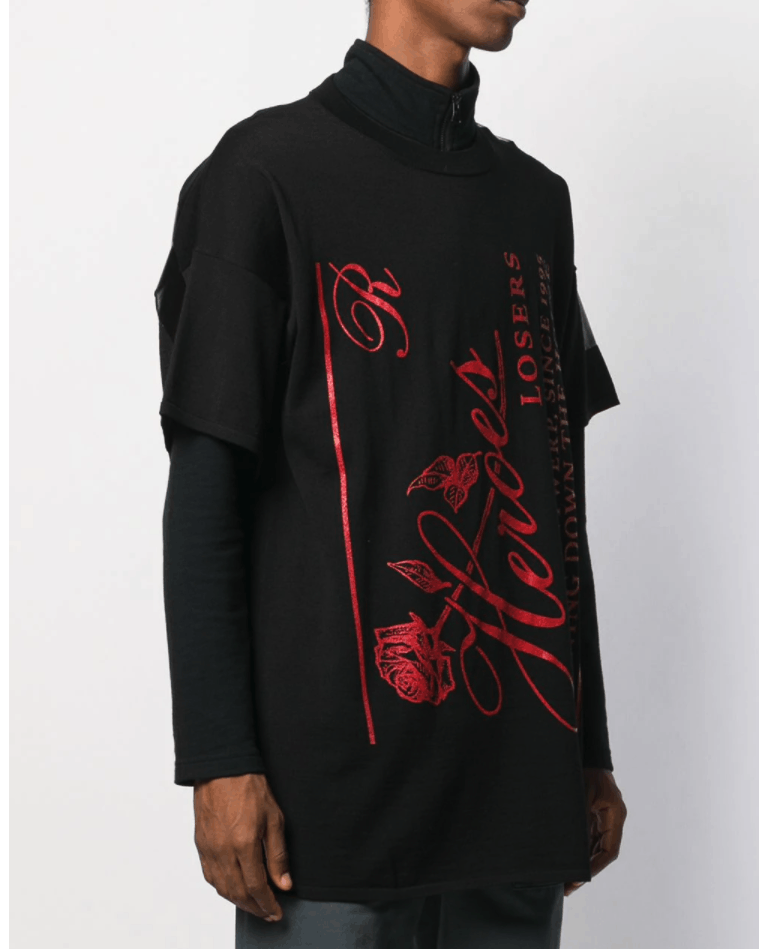 Raf Simons Heroes rose T-shirt