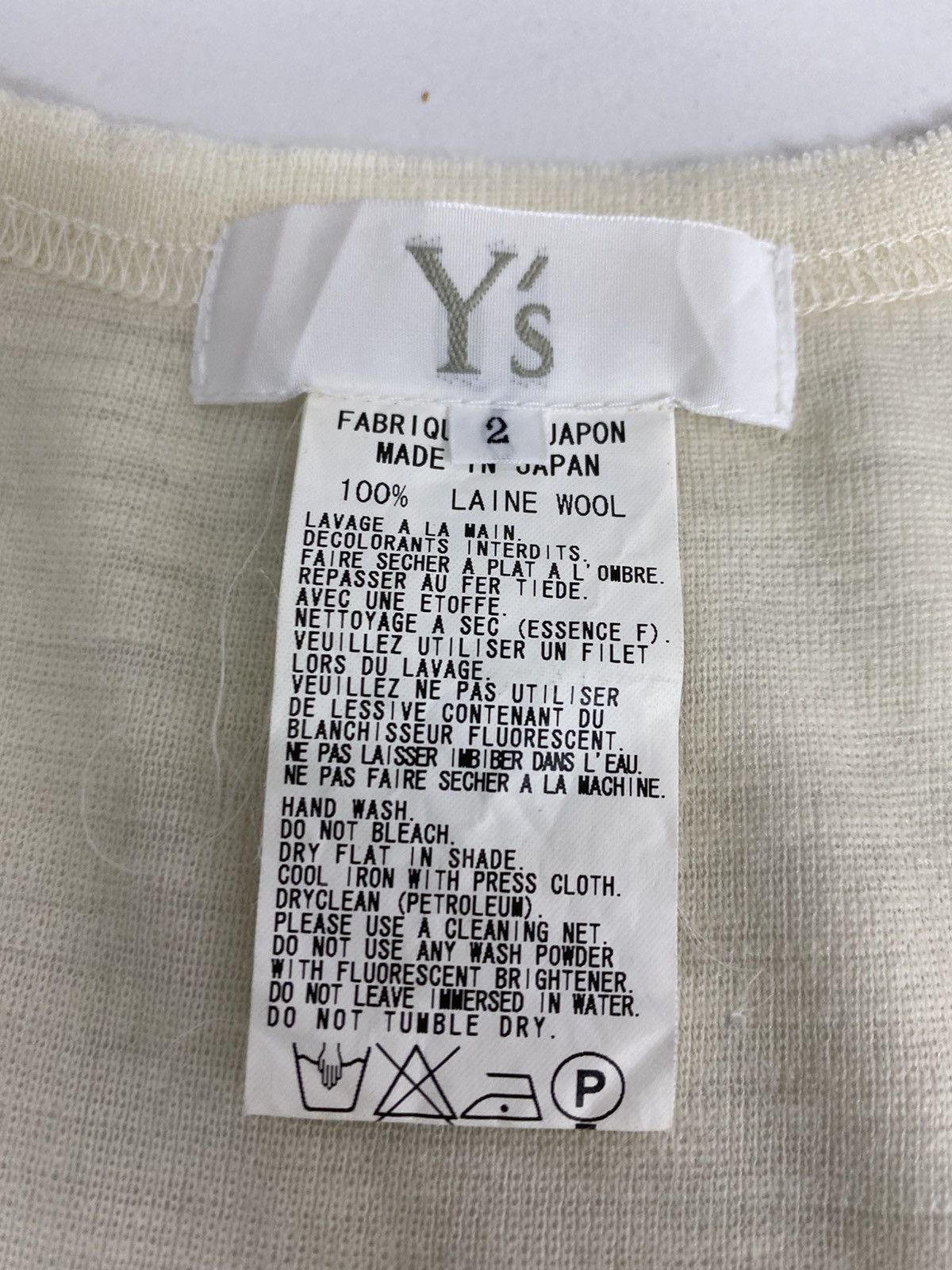 Yohji Yamamoto Yohji Yamamoto Y’s Size US M / EU 48-50 / 2 - 6 Thumbnail
