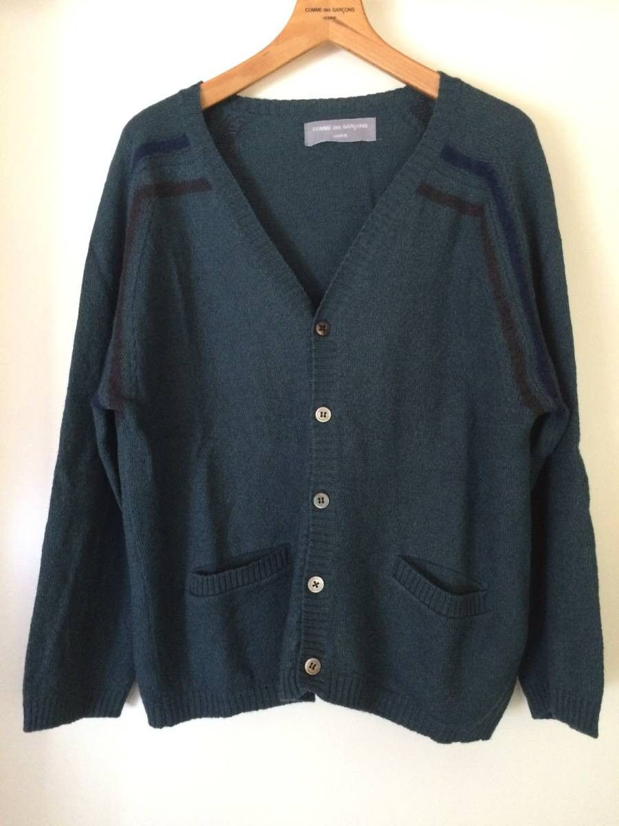 Comme des Garcons A/W 2000 Homme Wool & Japanese paper mixed knit Size US L / EU 52-54 / 3 - 1 Thumbnail