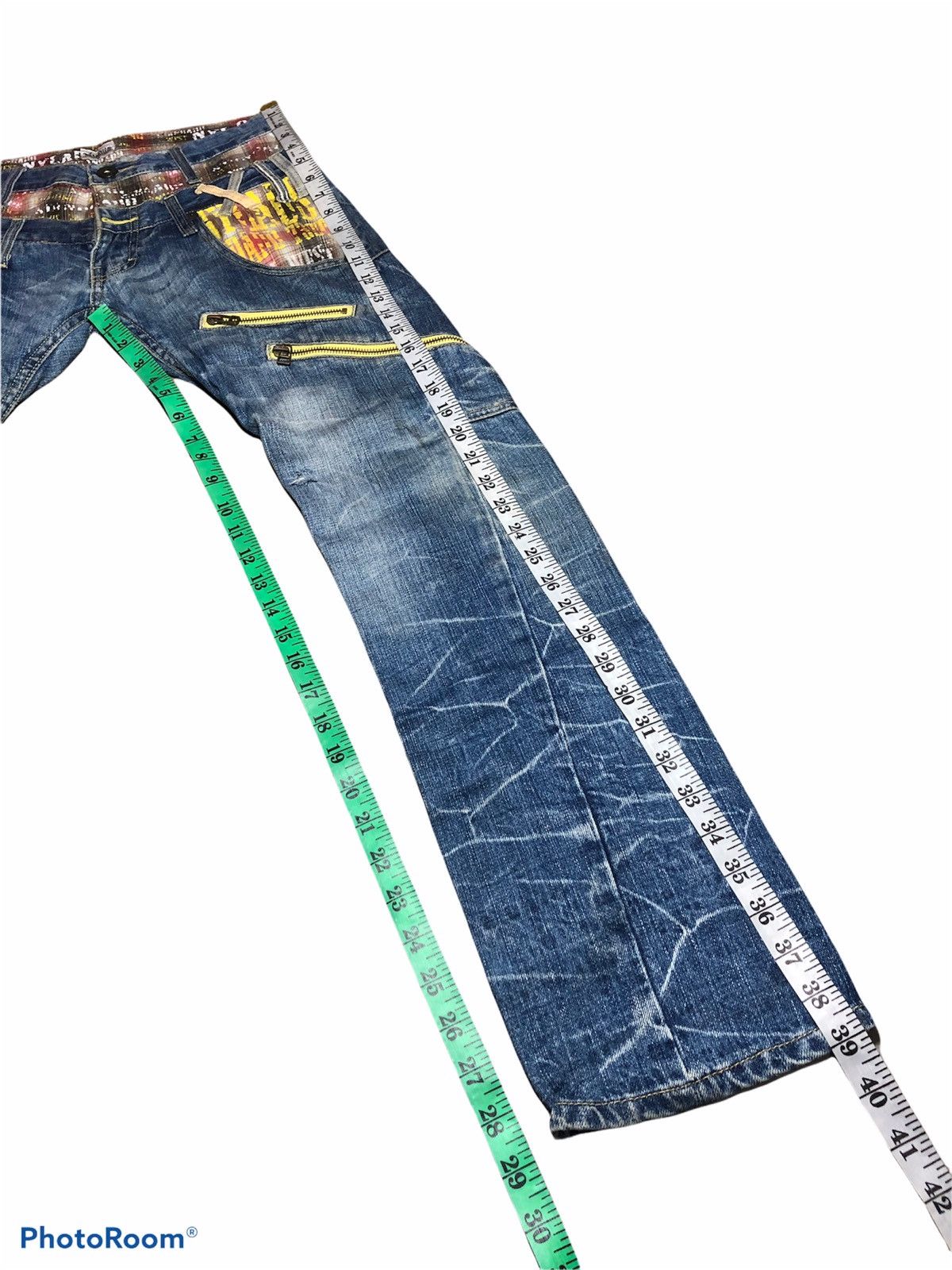 If Six Was Nine Double Waist Patches Twist Denim by Nylaus Size US 29 - 9 Thumbnail