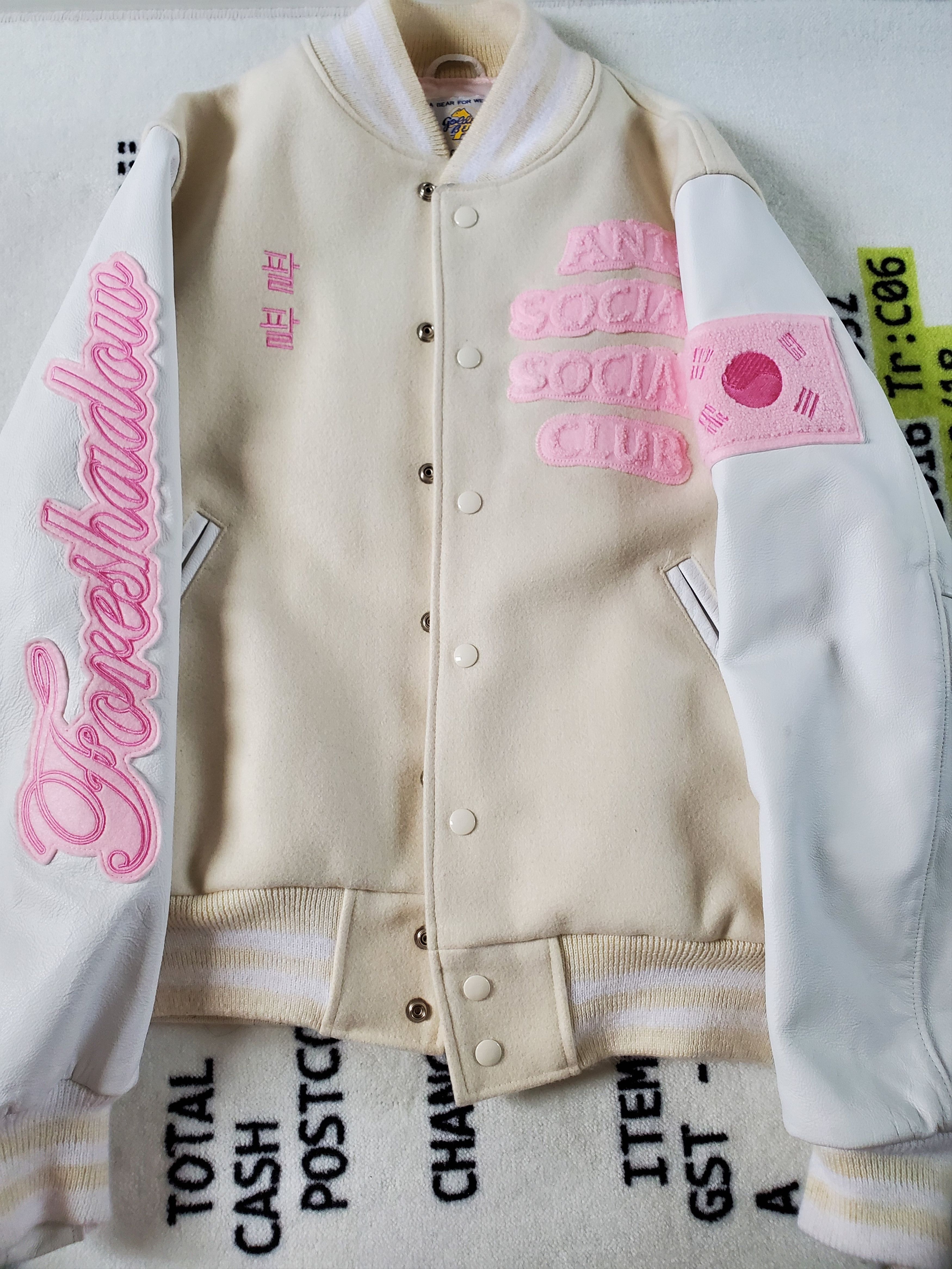 Golden Bear Anti Social Social Club x Golden Bear Varsity Jacket