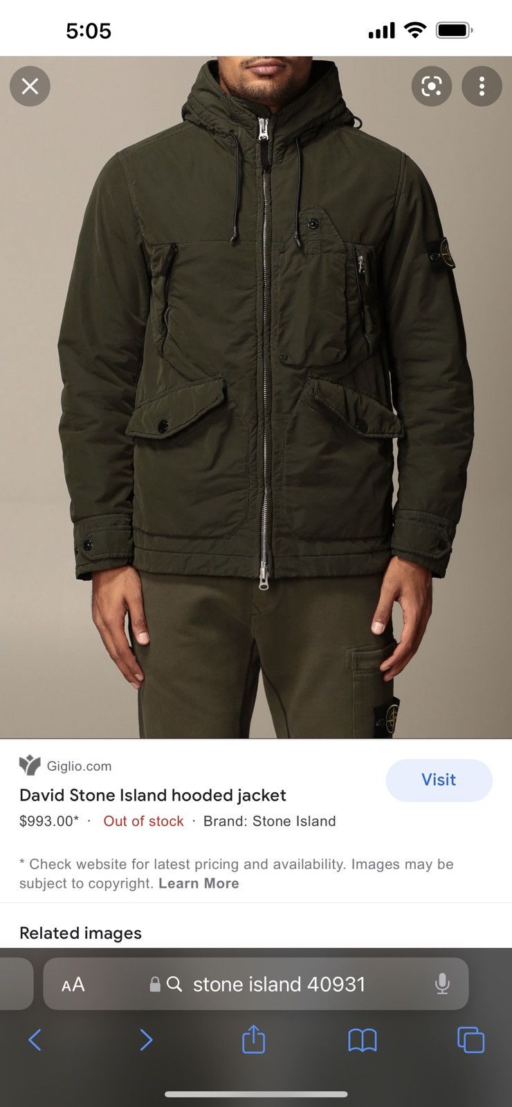 Stone Island David Light-TC with Micropile Jacket, 40931
