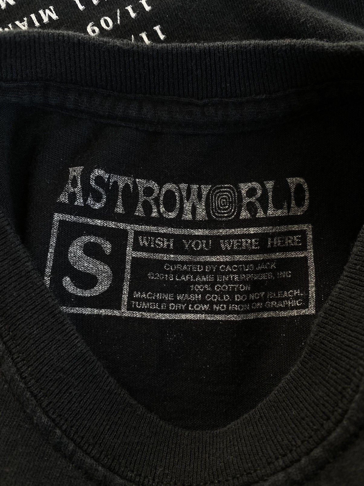 Travis Scott Travis Scott Astroworld Rollercoaster Black Tee Small ❄️TS Size US S / EU 44-46 / 1 - 2 Thumbnail