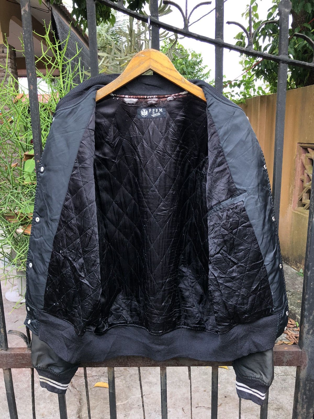 Japanese Brand Rare Vintage Distressed PPFM Varsity Jaclet Size US L / EU 52-54 / 3 - 4 Thumbnail